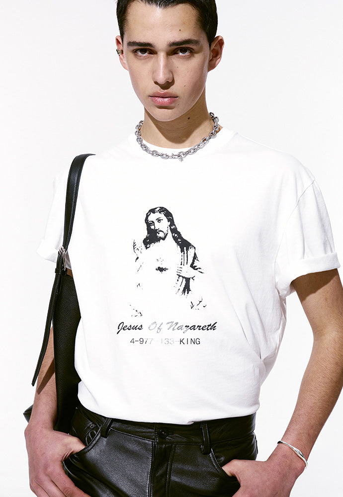 Tonywack - Savior Washed T-Shirt (White) product image 4 | TRAB K-Fashion Australia