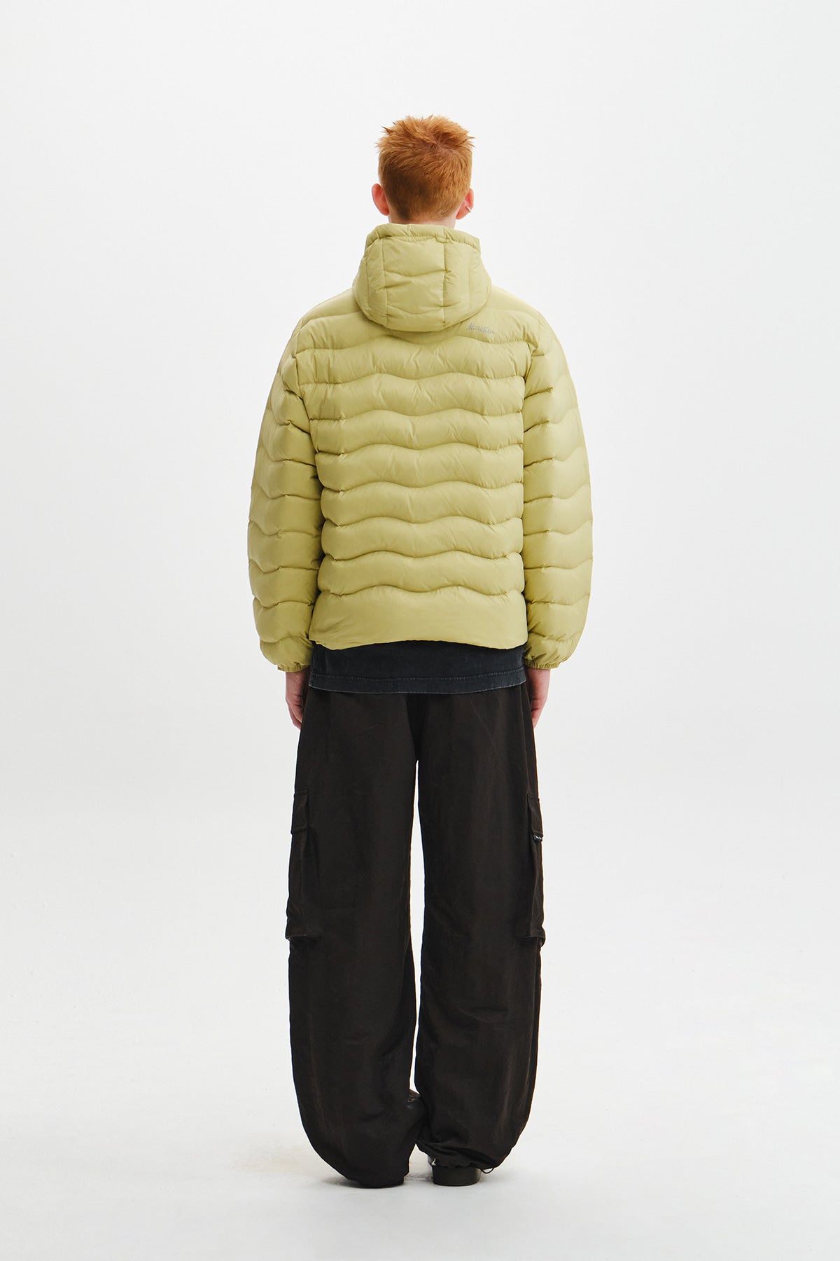 Matin Kim - Flowing Quilted Hoody Down Jumper (Lime) product image 9 | TRAB K-Fashion Australia