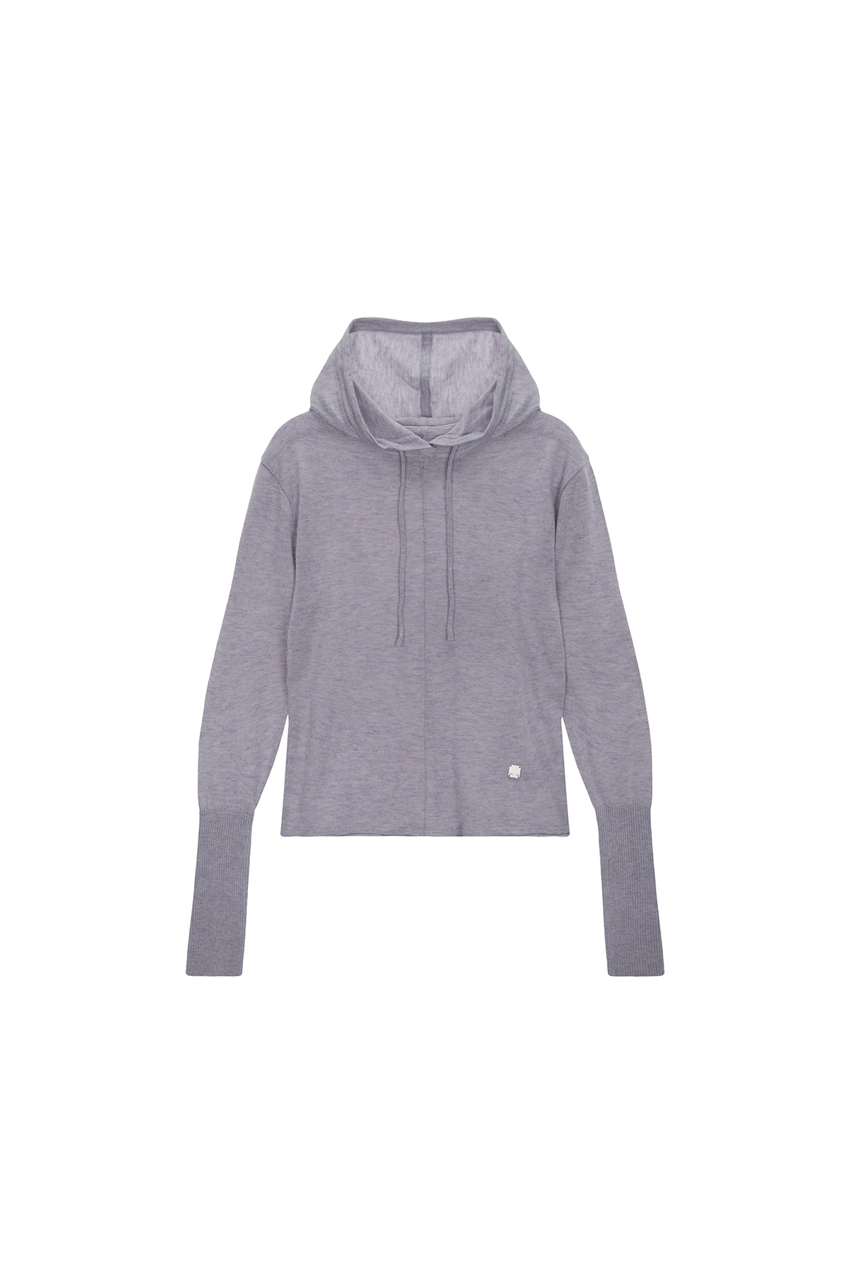 Matin Kim - Plain Slim Knit Hoody (Lilac) product image 1 | TRAB K-Fashion Australia