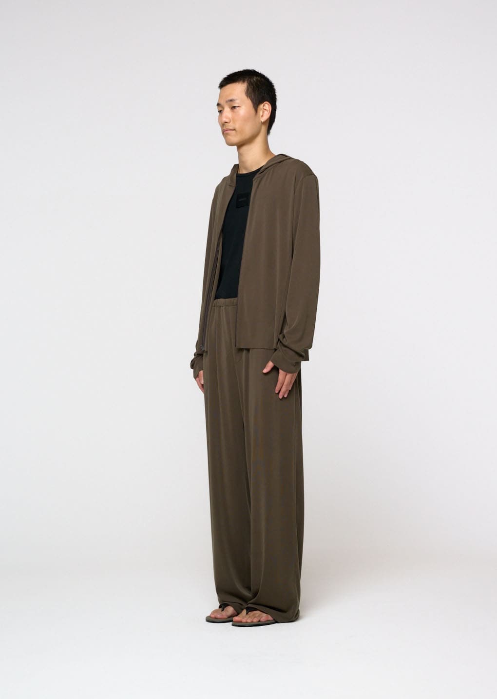 Amomento - Easy Banding Pants (Brown) product image 3 | TRAB K-Fashion Australia