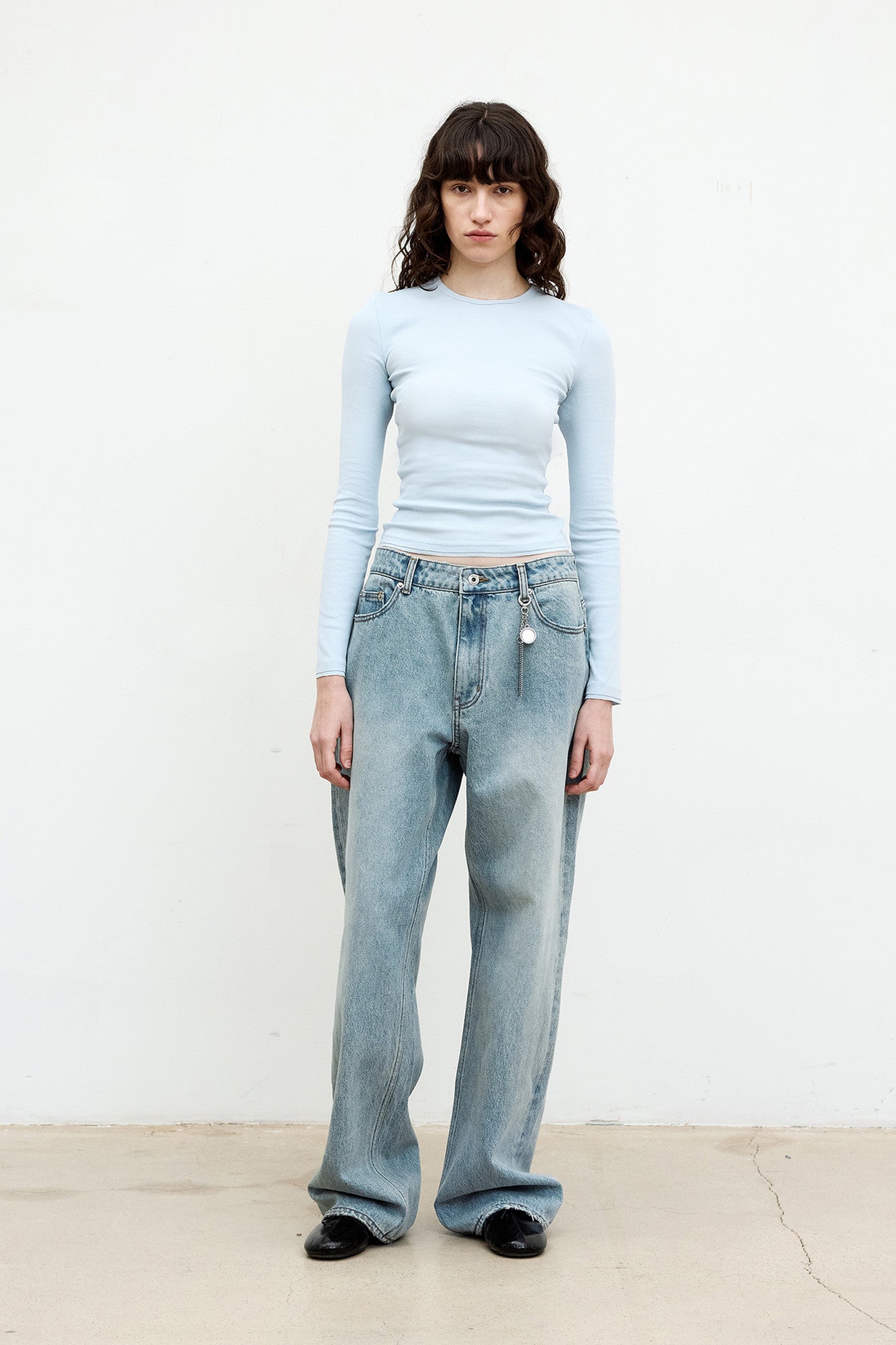 Coor - Double Cut-Off Long Sleeve (Light Blue) product image 2 | TRAB K-Fashion Australia