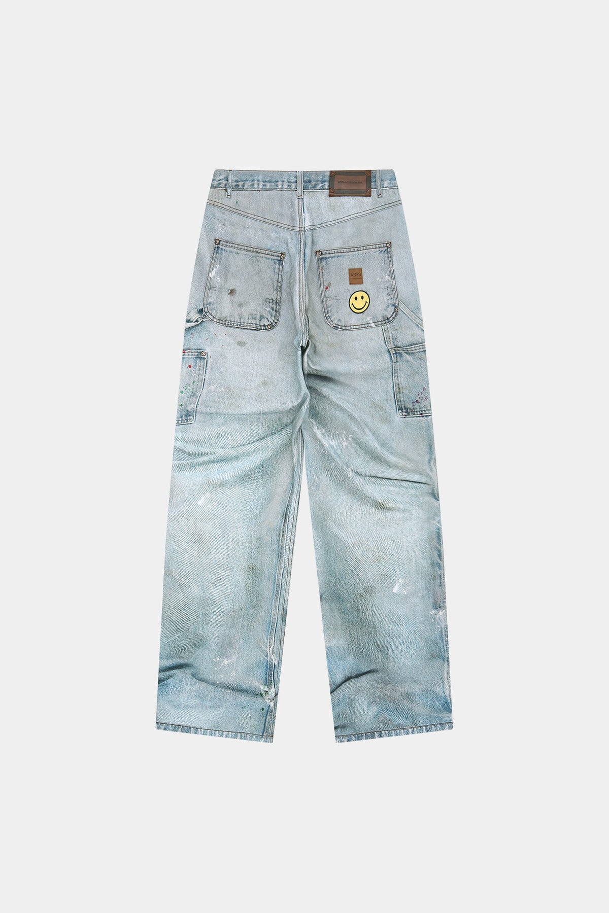 Andersson Bell - Distressed Trompe-L’œil Carpenter Jeans (Mid Blue) product image 8 | TRAB K-Fashion Australia