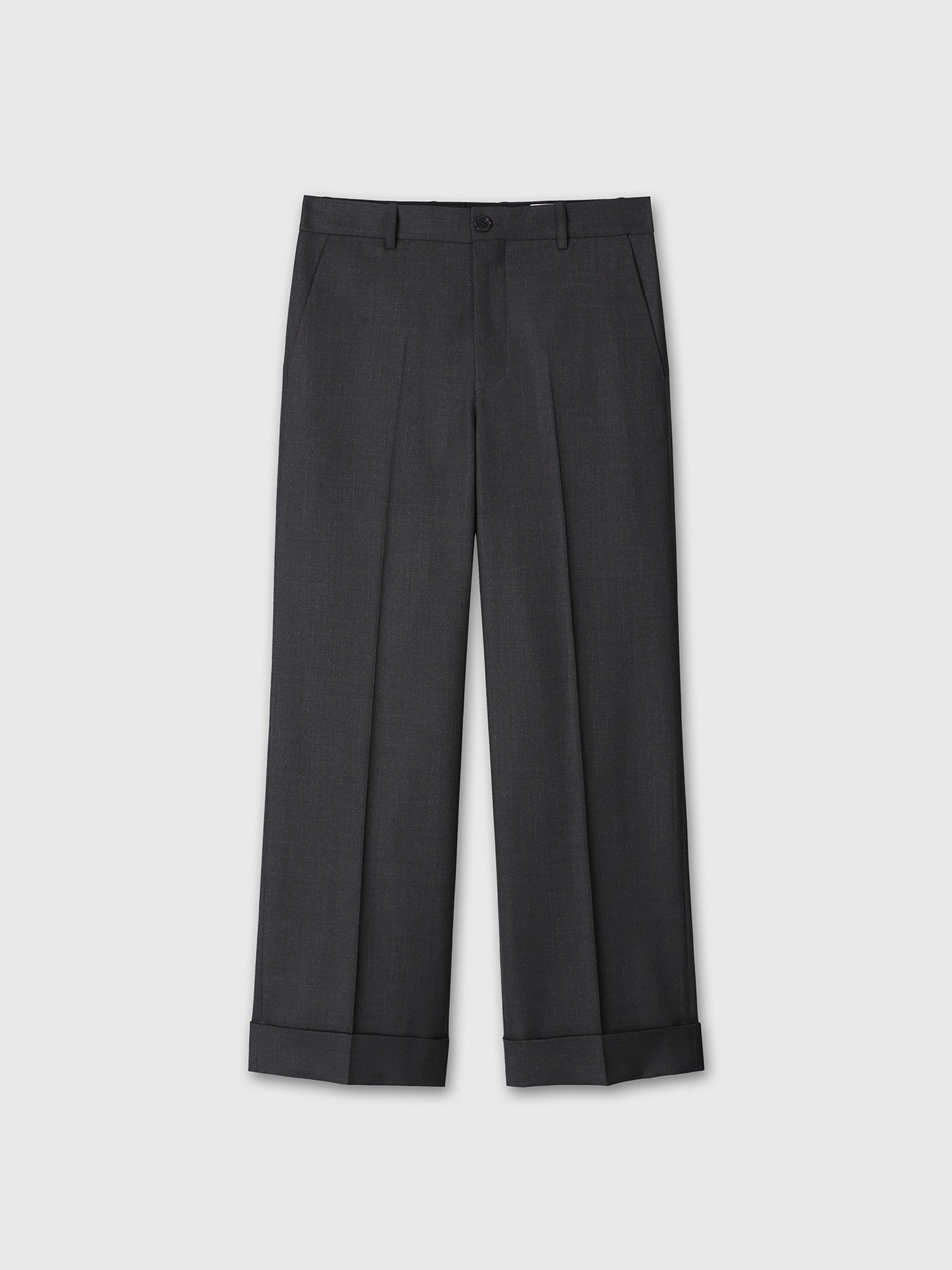 Tonywack - Wool Cuffed Trousers (Charcoal) product image 9 | TRAB K-Fashion Australia