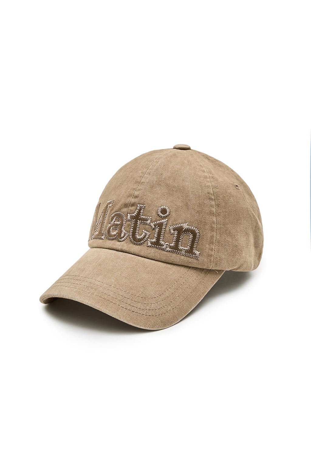 Matin Kim - Matin Applique Stitch Ball Cap (Camel) product image 5 | TRAB K-Fashion Australia