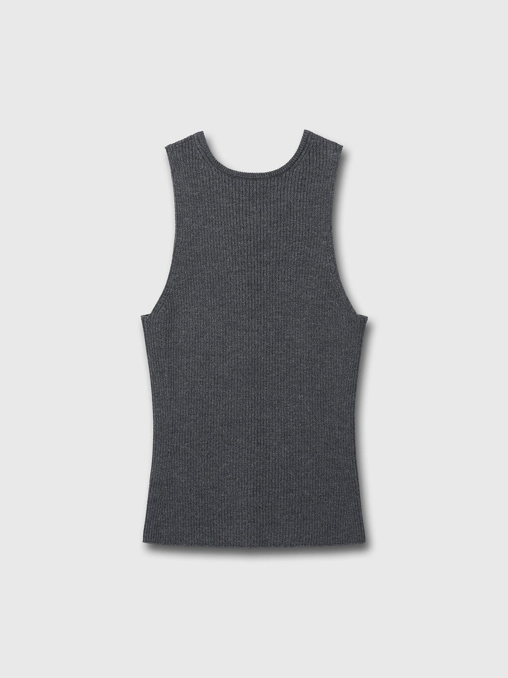 Tonywack - Button Ribbed Sleeveless Cardigan (Charcoal) product image 8 | TRAB K-Fashion Australia