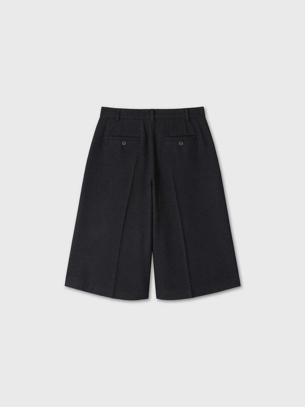 Tonywack - Wool Single Pleat Bermuda Trousers (Black) product image 10 | TRAB K-Fashion Australia