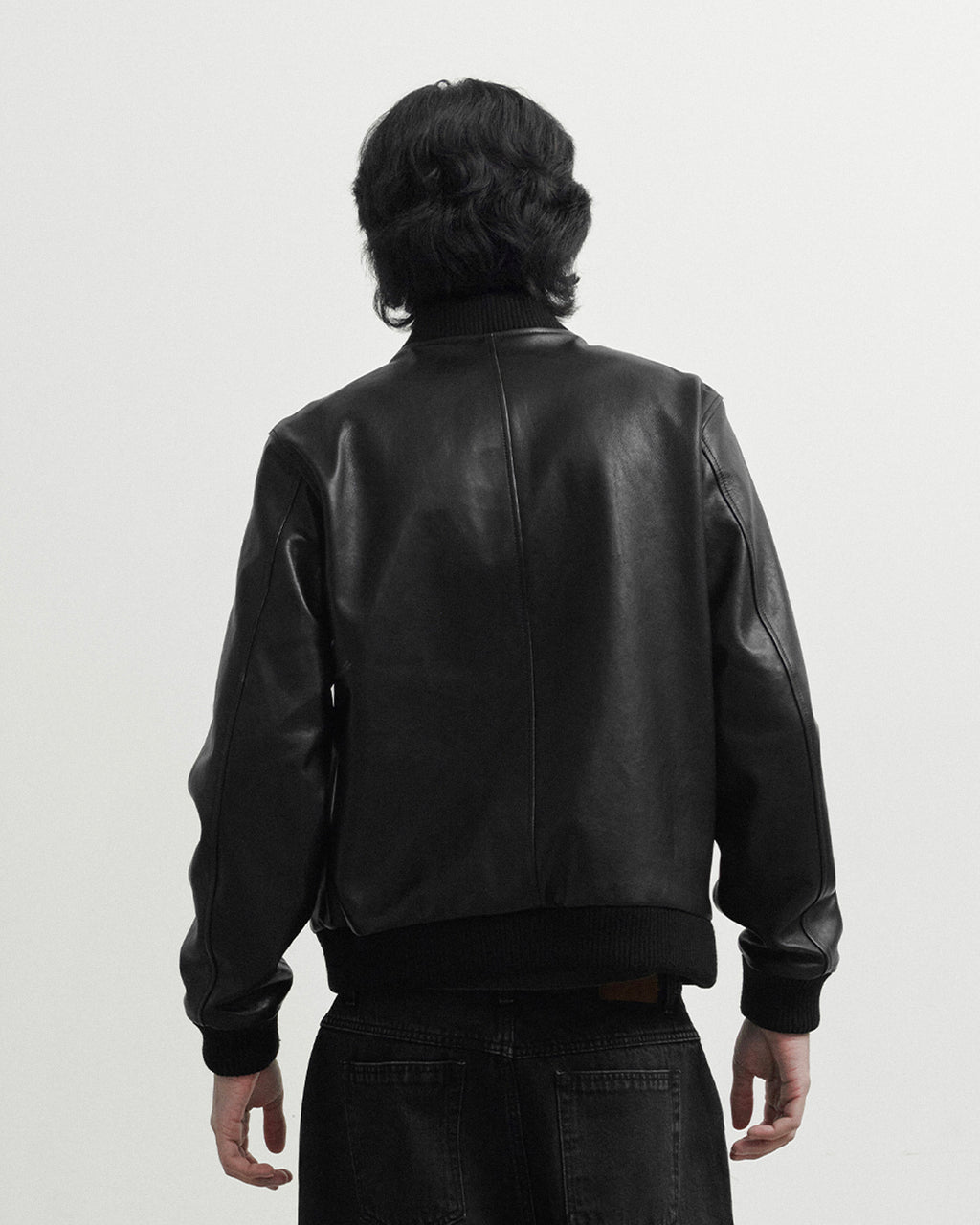 Brownyard - Washed Leather Blouson (Black) product image 2 | TRAB K-Fashion Australia