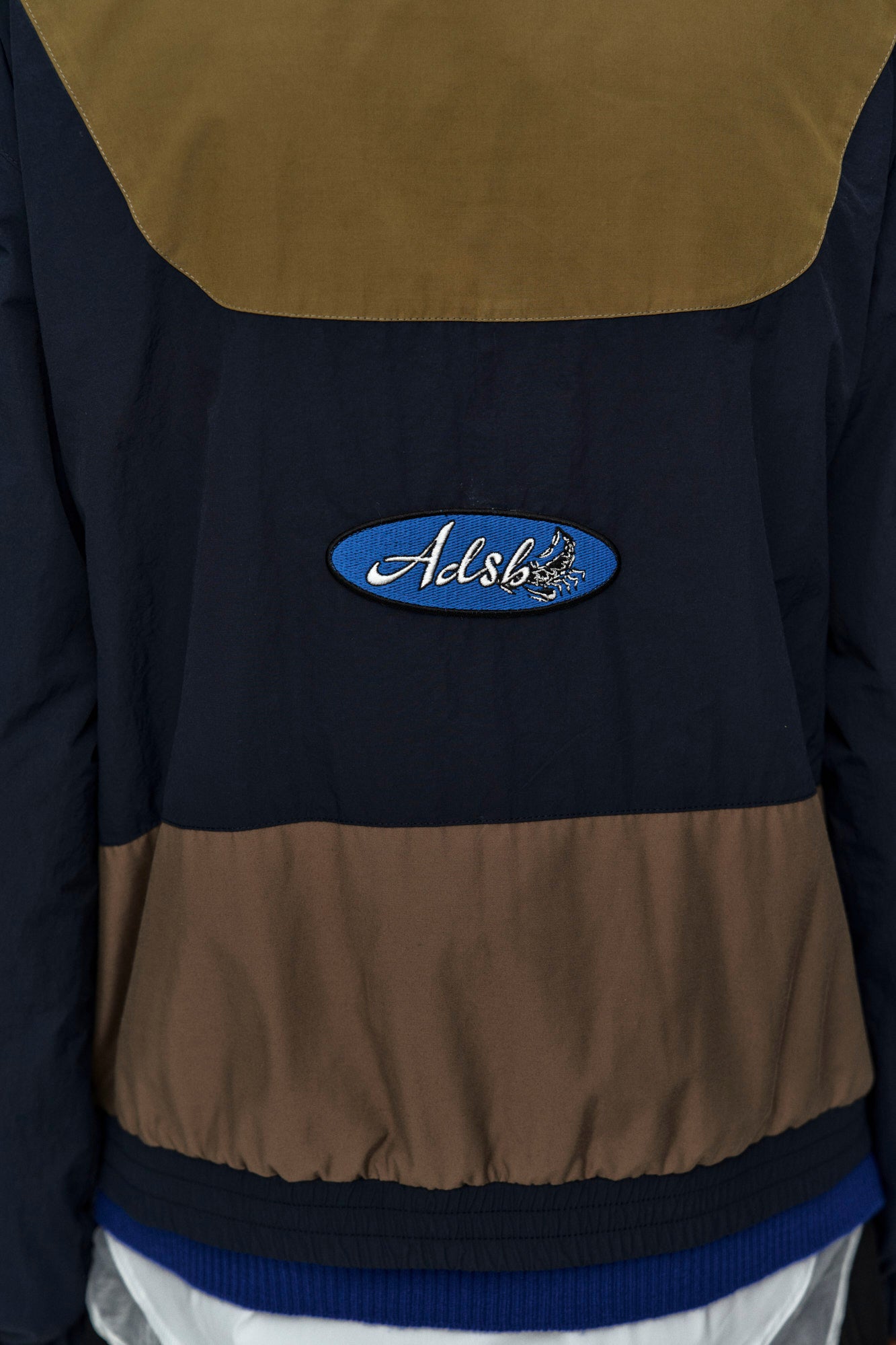 Andersson Bell - Unisex Color Block Nylon Track Jacket (Navy/Khaki) product image 7 | TRAB K-Fashion Australia