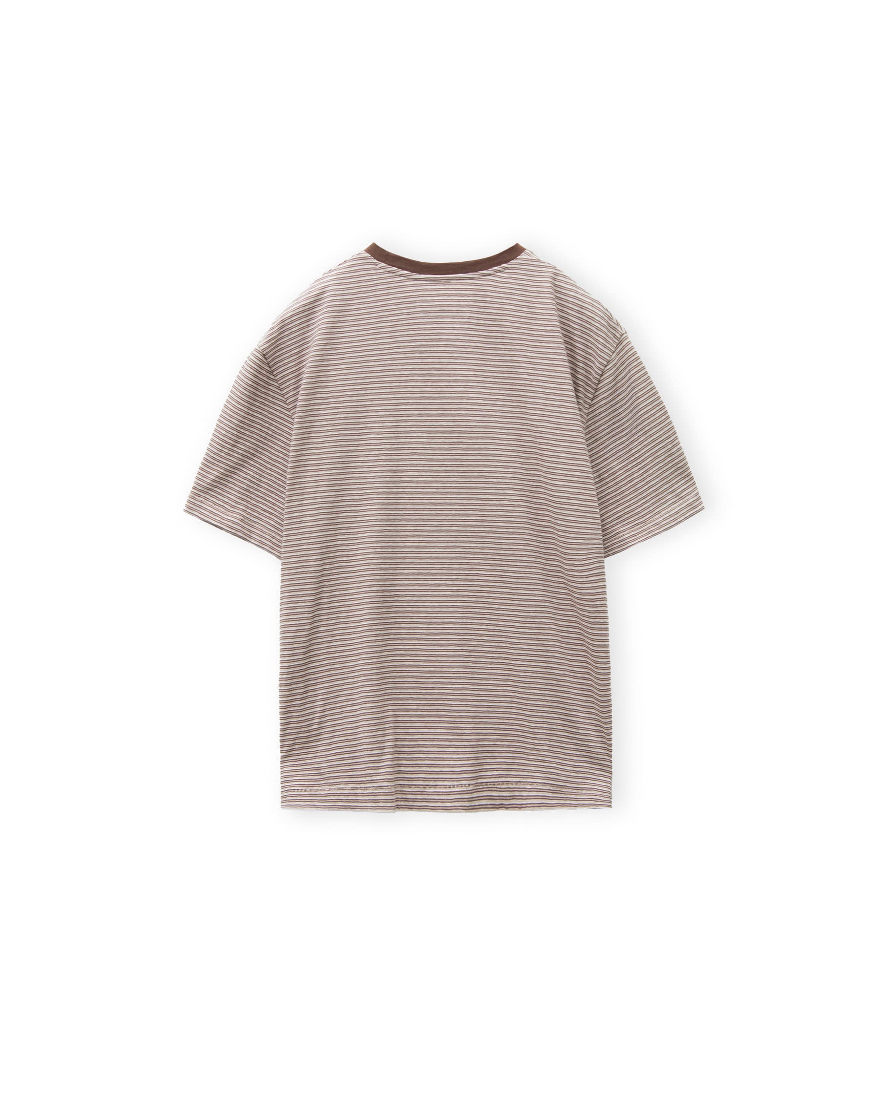 Brownyard - [Pre-Order – Ships May 29] Waist Cut Stripe T Shirt (Pink) product image 4 | TRAB K-Fashion Australia