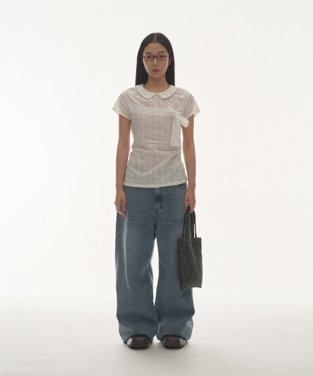 Coyseio - W Stitch Denim Pants (Blue) product image 5 | TRAB K-Fashion Australia