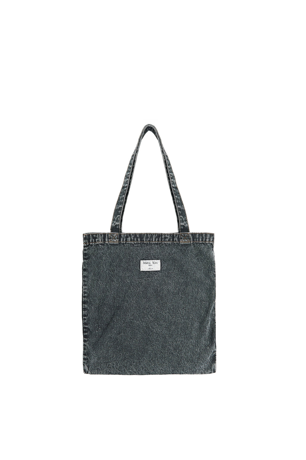 Matin Kim - Matin Stitch Denim Ecobag (Black) product image 2 | TRAB K-Fashion Australia