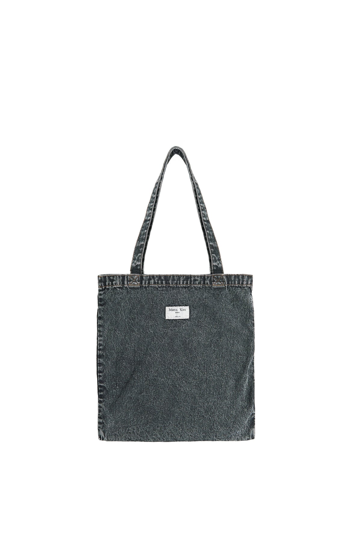 Matin Kim - Matin Stitch Denim Ecobag (Black) product image 2 | TRAB K-Fashion Australia