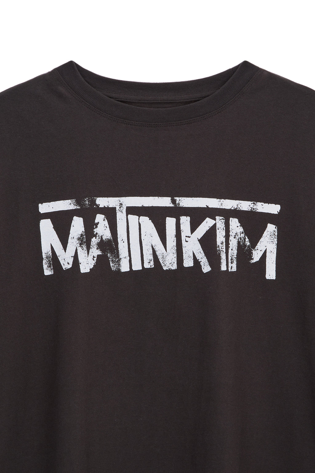 Matin Kim - Hangeul Logo Big Archive Top (Dark Grey) product image 3 | TRAB K-Fashion Australia