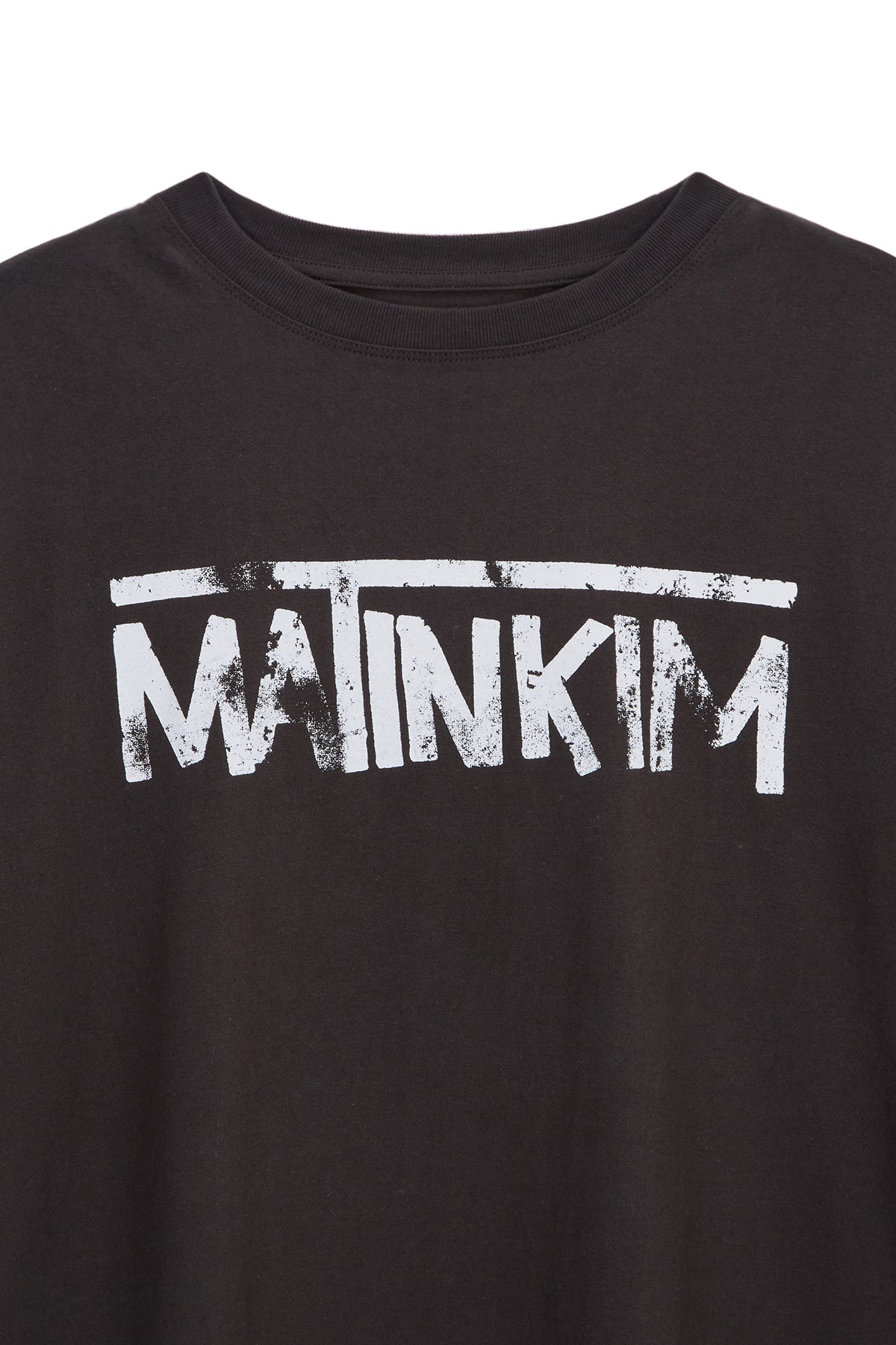 Matin Kim - Hangeul Logo Big Archive Top (Dark Grey) product image 3 | TRAB K-Fashion Australia
