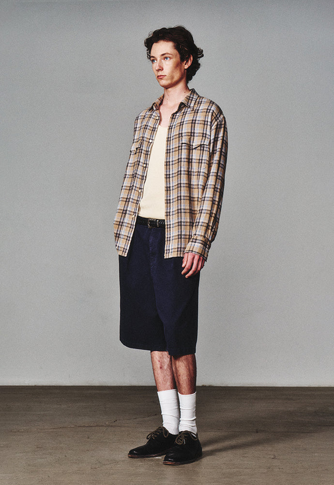 Art if acts - Washed Bermuda Shorts (Vintage Navy) product image 2 | TRAB K-Fashion Australia