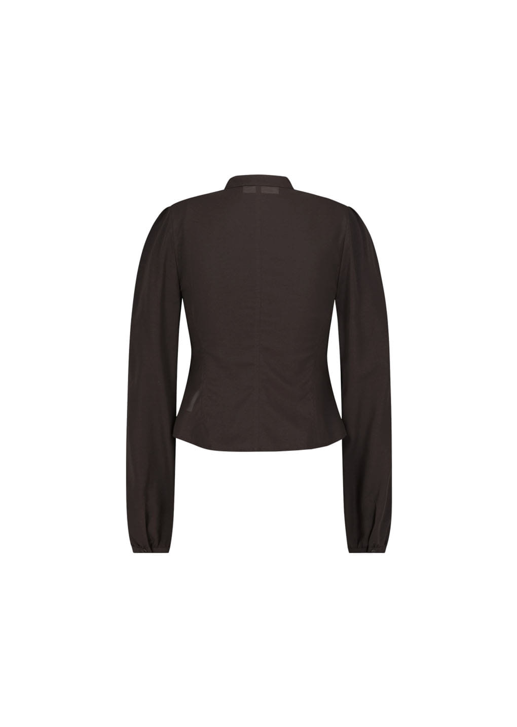 Amomento - Pintuck Slim Shirt (Brown) product image 3 | TRAB K-Fashion Australia