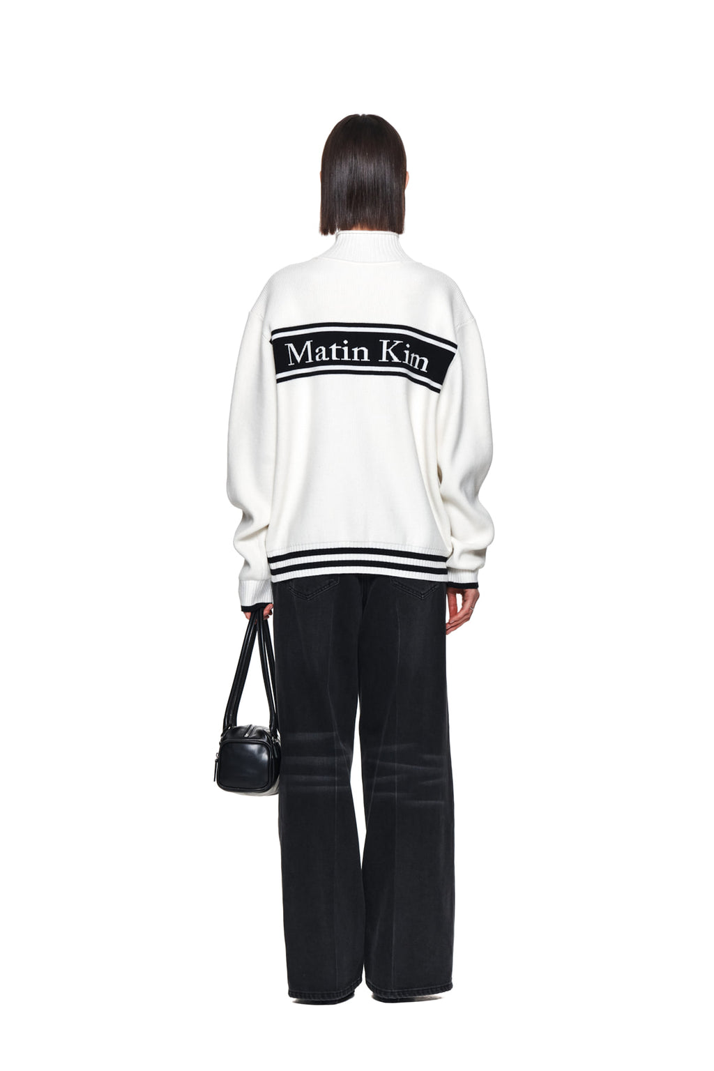 Matin Kim - Spell Point Stripe Knit Cardigan (Ivory) product image 8 | TRAB K-Fashion Australia