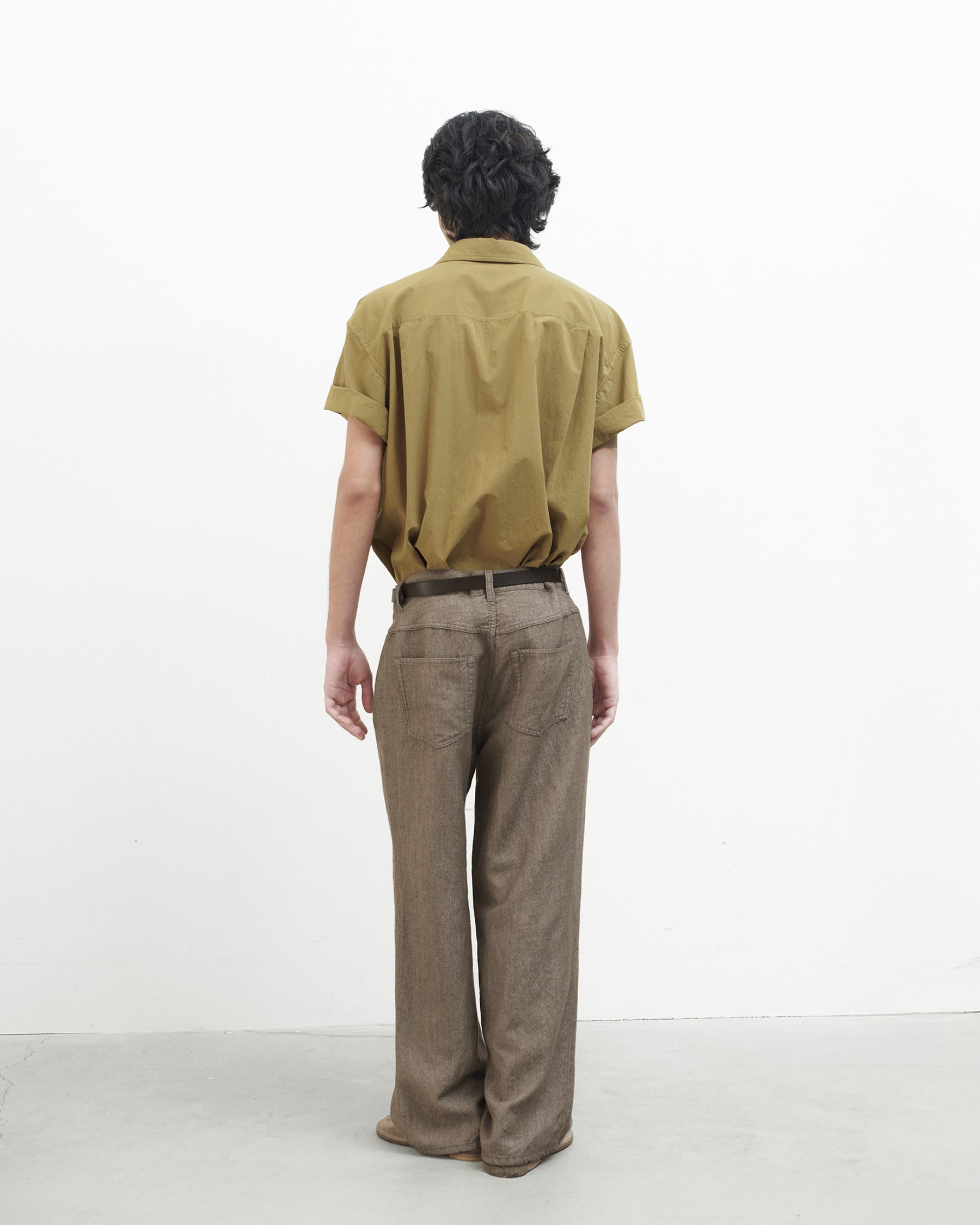 Brownyard - Half Work Shirt (Khaki) product image 3 | TRAB K-Fashion Australia