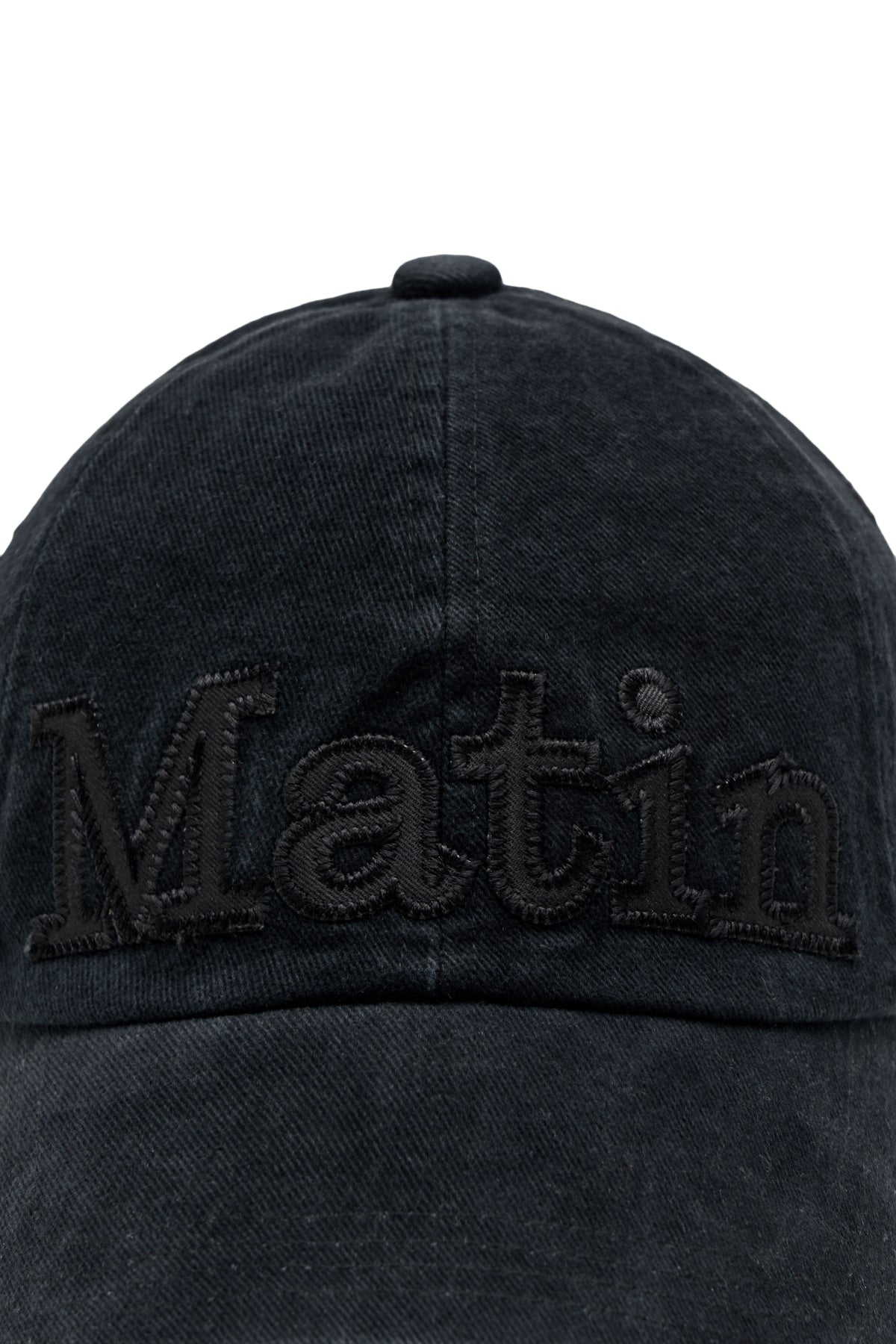 Matin Kim - Matin Applique Stitch Ball Cap (Black) product image 4 | TRAB K-Fashion Australia