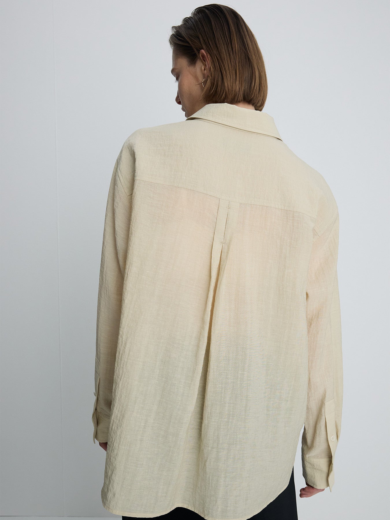 Tonywack - Linen Relaxed Fit Shirt (Beige) product image 4 | TRAB K-Fashion Australia