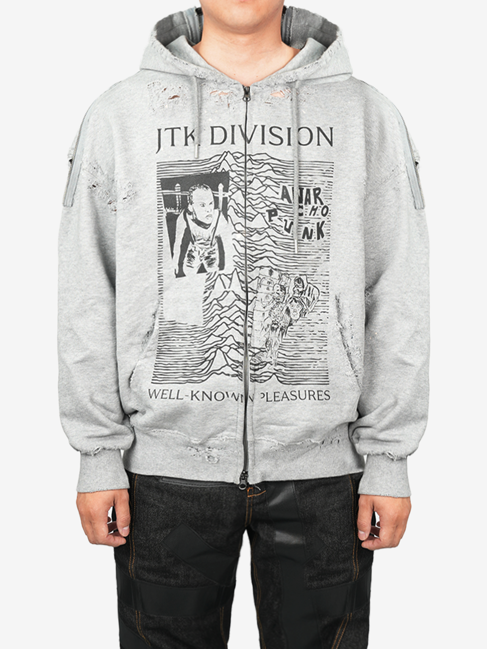 Juntae Kim - 'Jtk Division' Zip-Up Hoodie (OC3) product image 1 | TRAB K-Fashion Australia