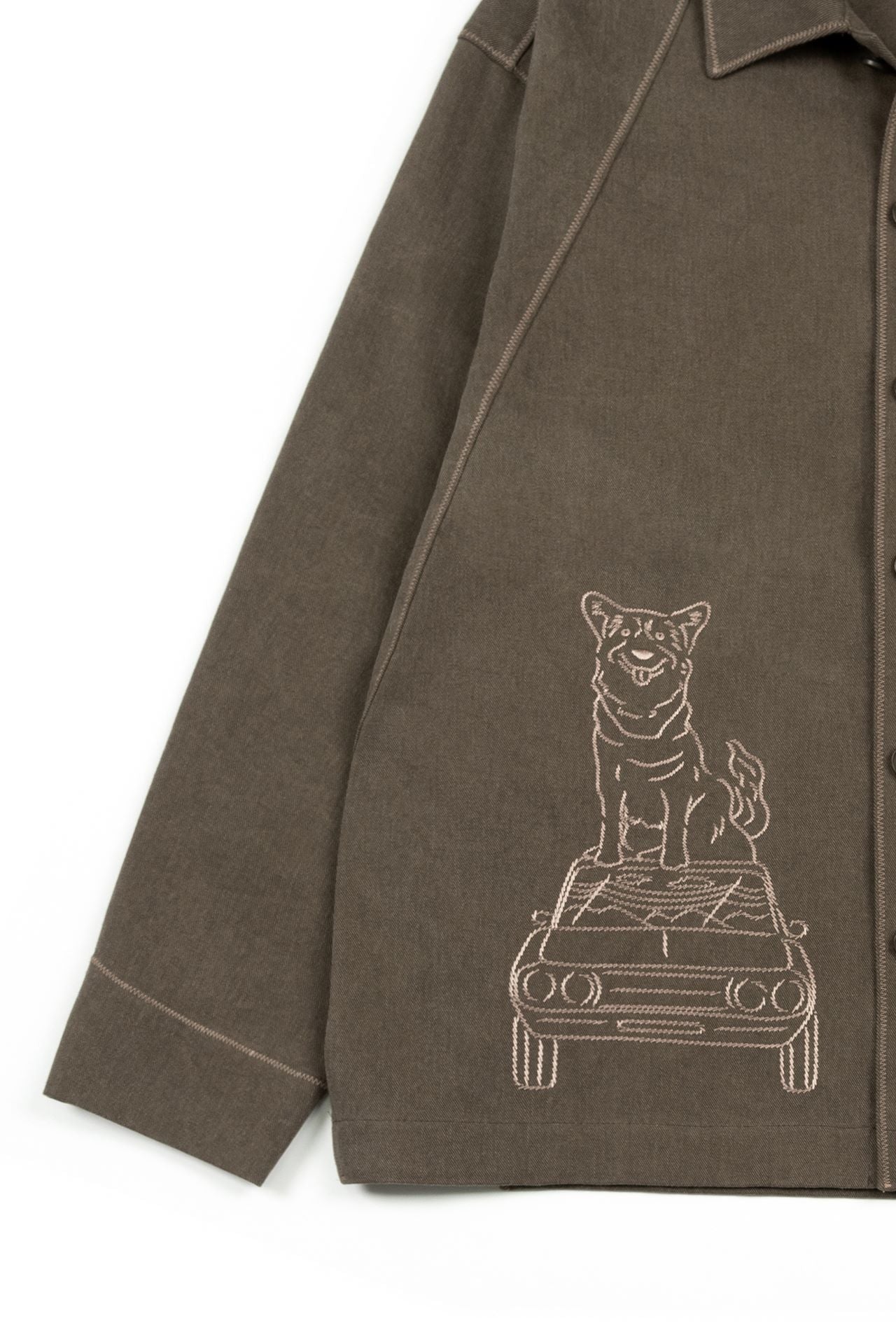 Ioedle - Diagonal Landscape Shirt (Brown) product image 5 | TRAB K-Fashion Australia