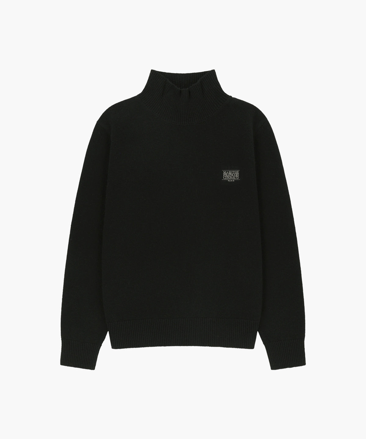 Marithe & Francois Girbaud - Premium Small Classic Logo Wool Turtle Neck Knit (Black) product image 5 | TRAB K-Fashion Australia