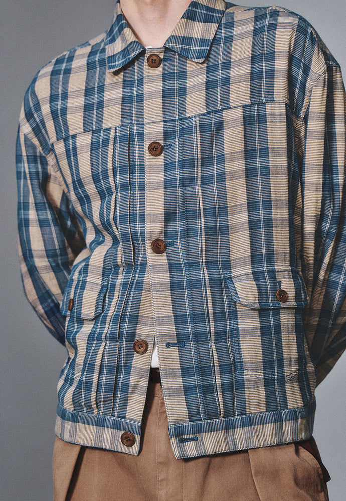 Art if acts - Vintage Check Trucker (Vintage Blue) product image 5 | TRAB K-Fashion Australia