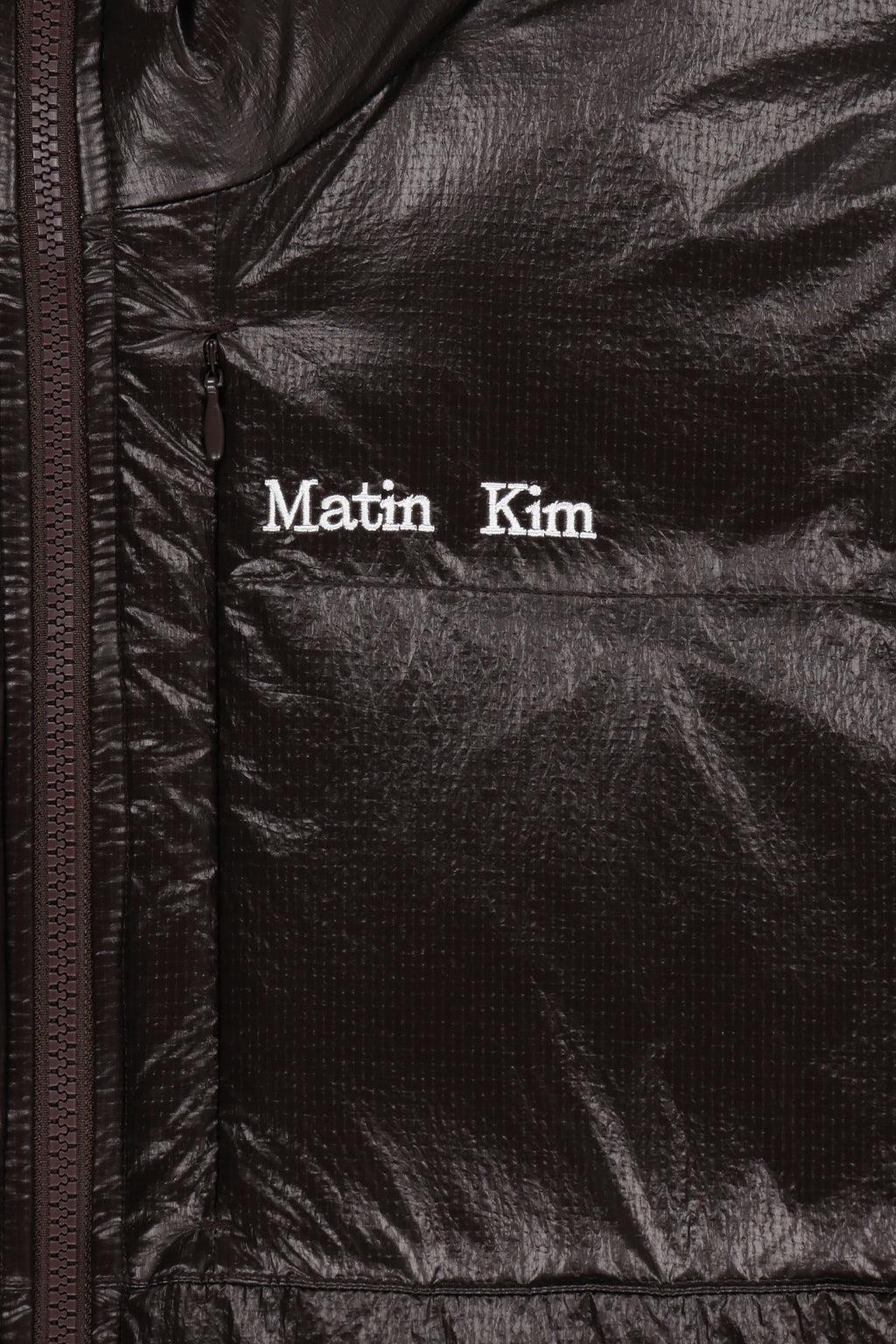 Matin Kim - Small Logo Volume Down Jumper (Dark Brown) product image 5 | TRAB K-Fashion Australia