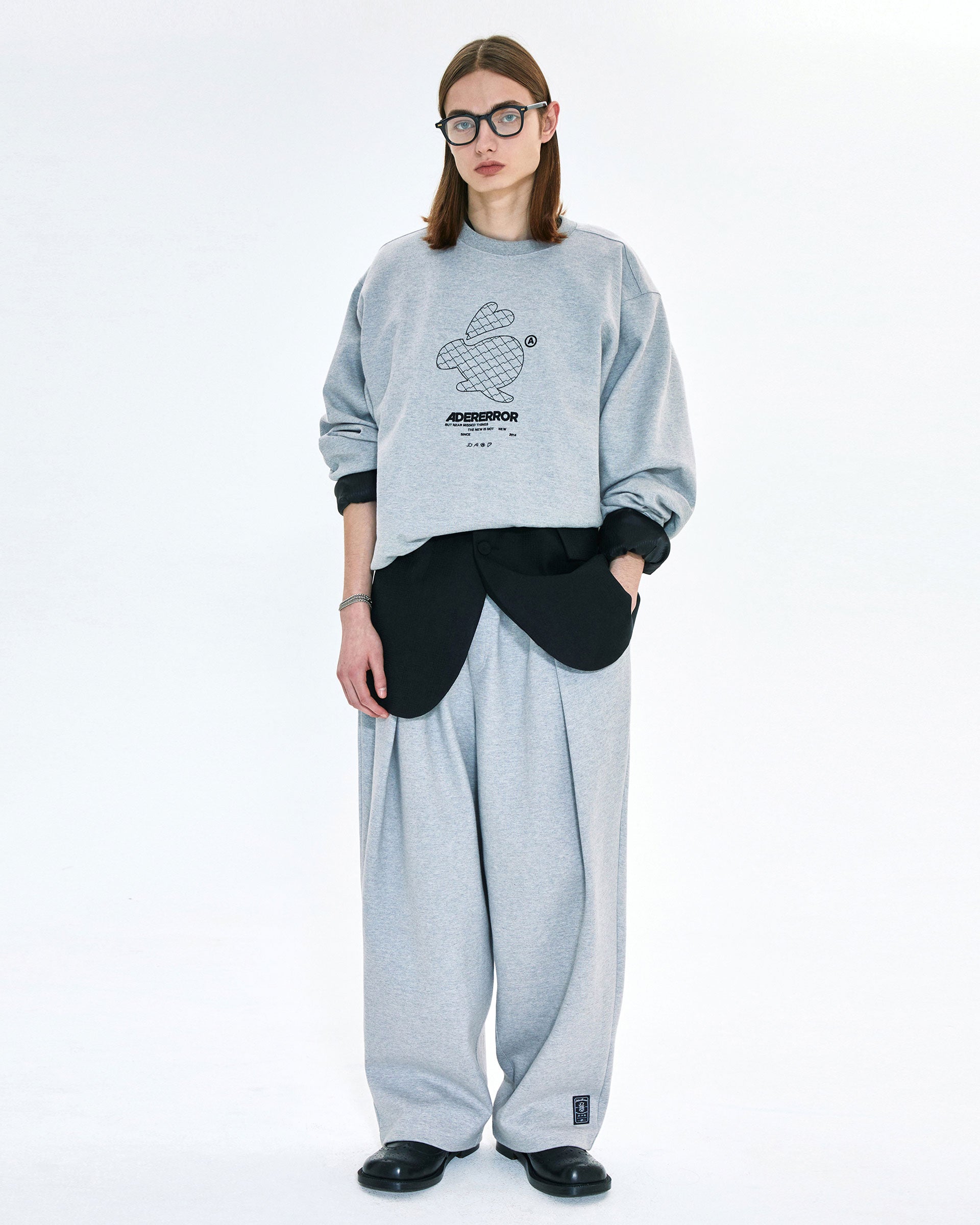 Ader Error - Twinny logo sweatpants (Grey) product image 1 | TRAB K-Fashion Australia