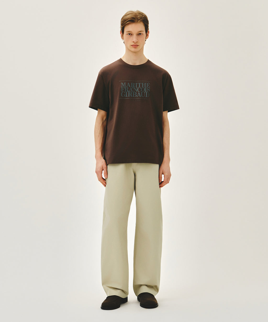 Marithe & Francois Girbaud - Curved Chino Pants (Beige) product image 3 | TRAB K-Fashion Australia