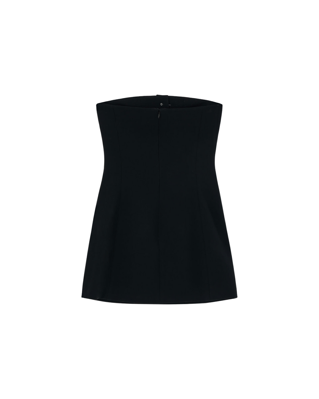 Kimhe Kim - Bandeau Wool-Blended Mini Dress (Black/Ivory) product image 7 | TRAB K-Fashion Australia