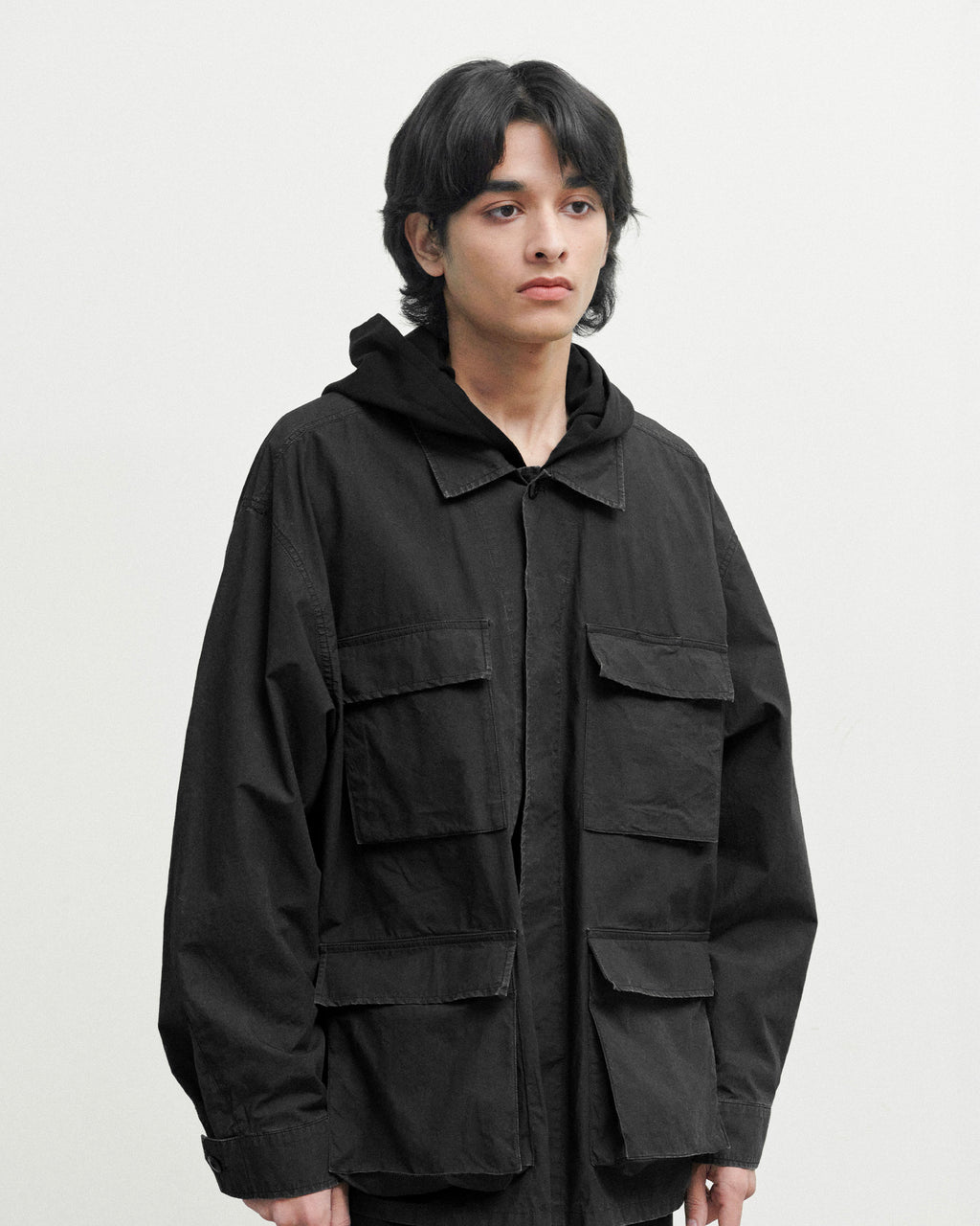 Brownyard - Washed Bdu Jacket (Black) product image 1 | TRAB K-Fashion Australia