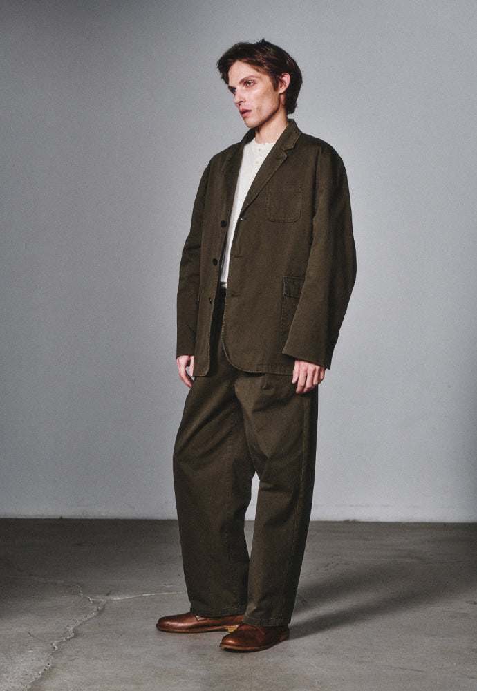 Art if acts - Washed 3 Button Blazer (Olive) product image 2 | TRAB K-Fashion Australia