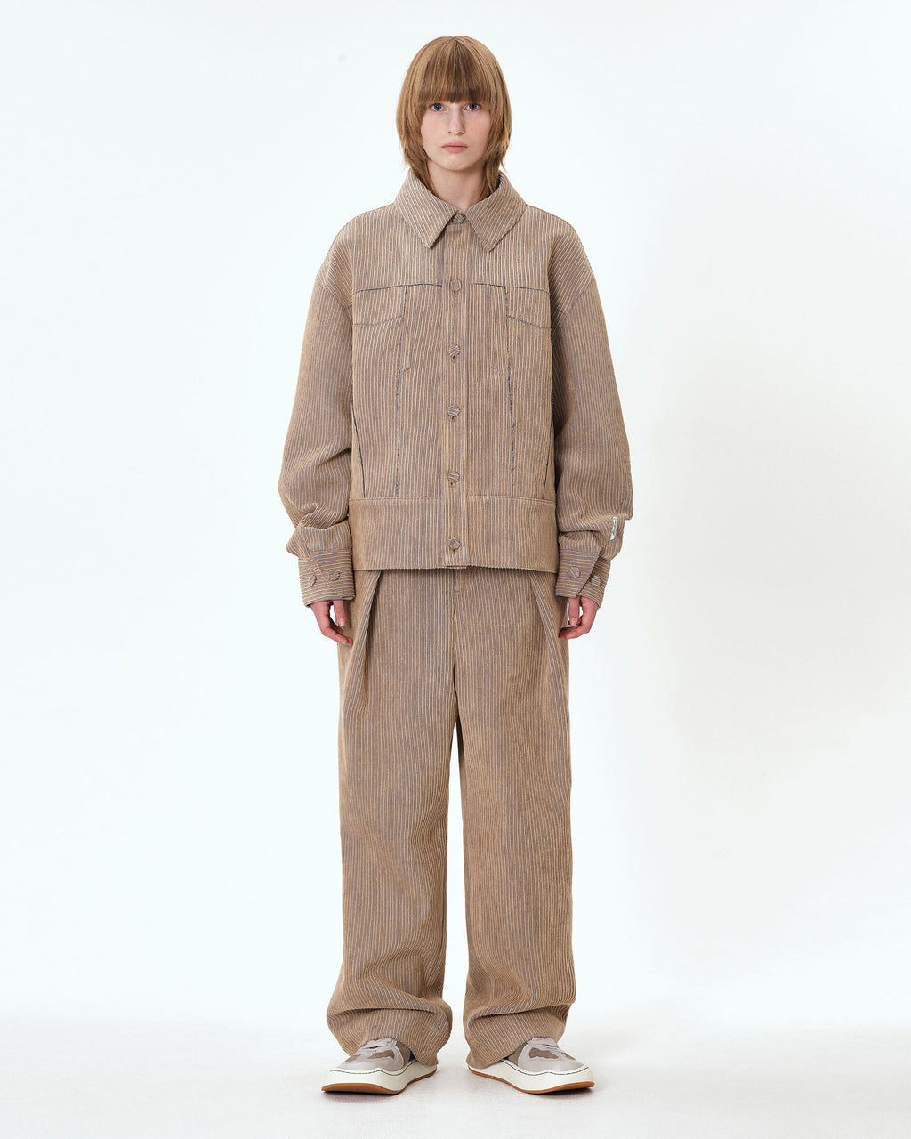 Ader Error - Carid trucker jacket (Beige) product image 4 | TRAB K-Fashion Australia