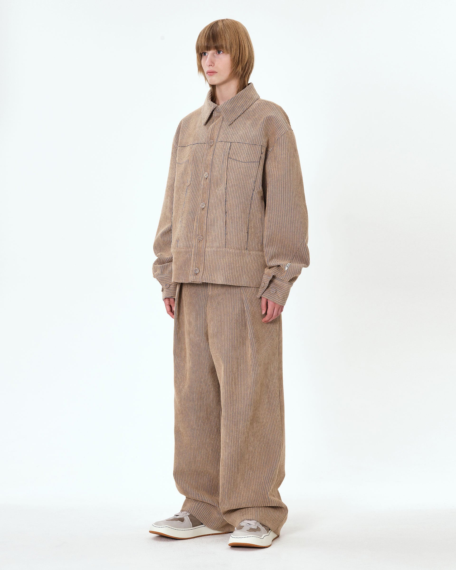 Ader Error - Carid trucker jacket (Beige) product image 5 | TRAB K-Fashion Australia