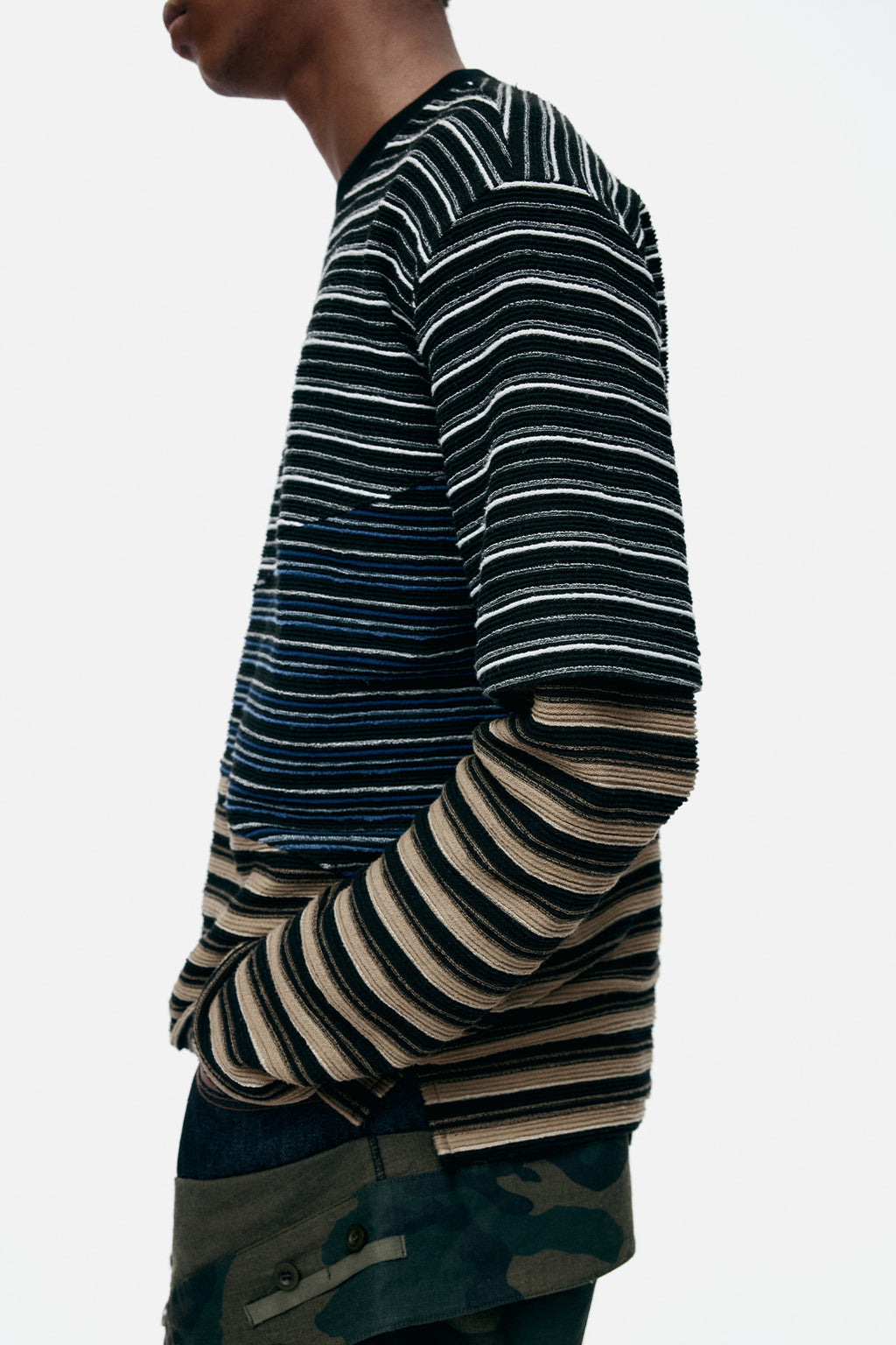 Andersson Bell - Stripe Layered Sweatshirts (Multi) product image 4 | TRAB K-Fashion Australia