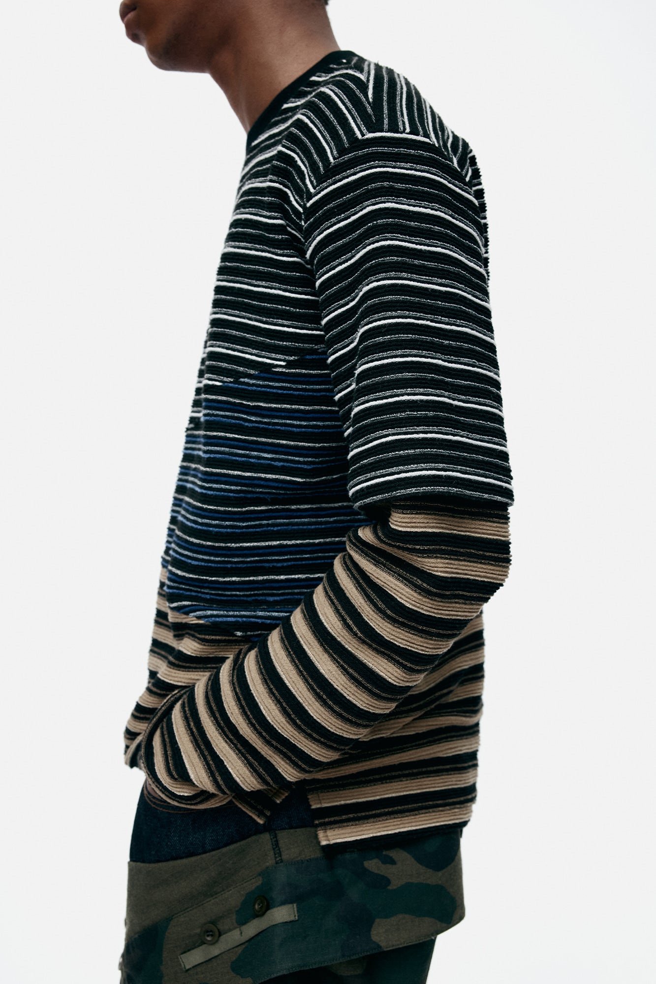 Andersson Bell - Stripe Layered Sweatshirts (Multi) product image 4 | TRAB K-Fashion Australia