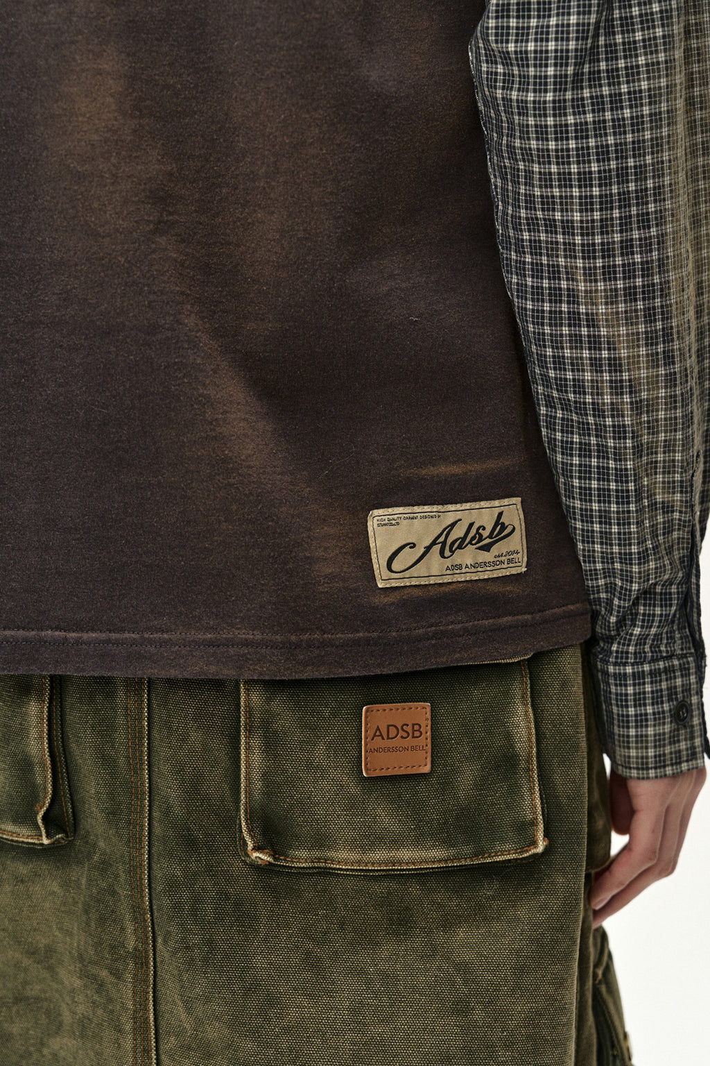 Andersson Bell - Cargo Pocket Wrap Skirt (Khaki) product image 9 | TRAB K-Fashion Australia