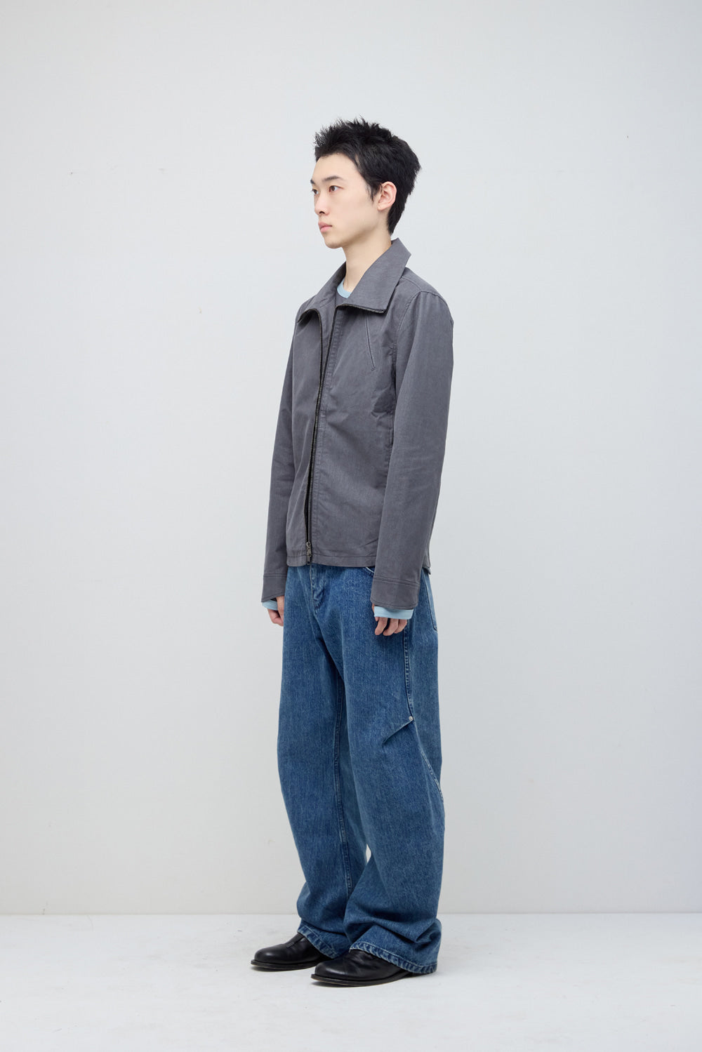 Hatchingroom - Funnel Neck Jacket (Grey) product image 4 | TRAB K-Fashion Australia