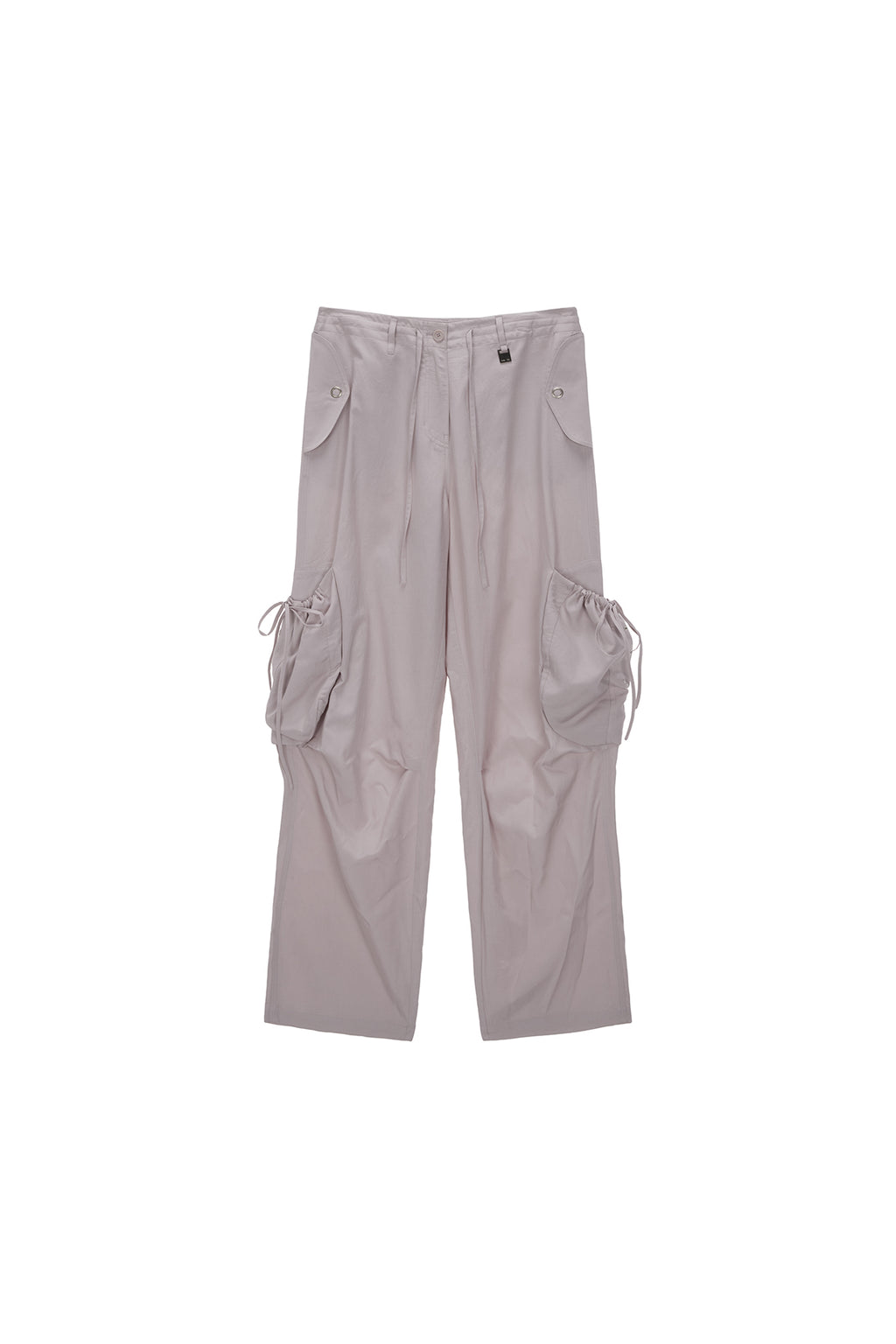 Matin Kim - String Point Big Pocket Cargo Pants (Light Pink) product image 1 | TRAB K-Fashion Australia