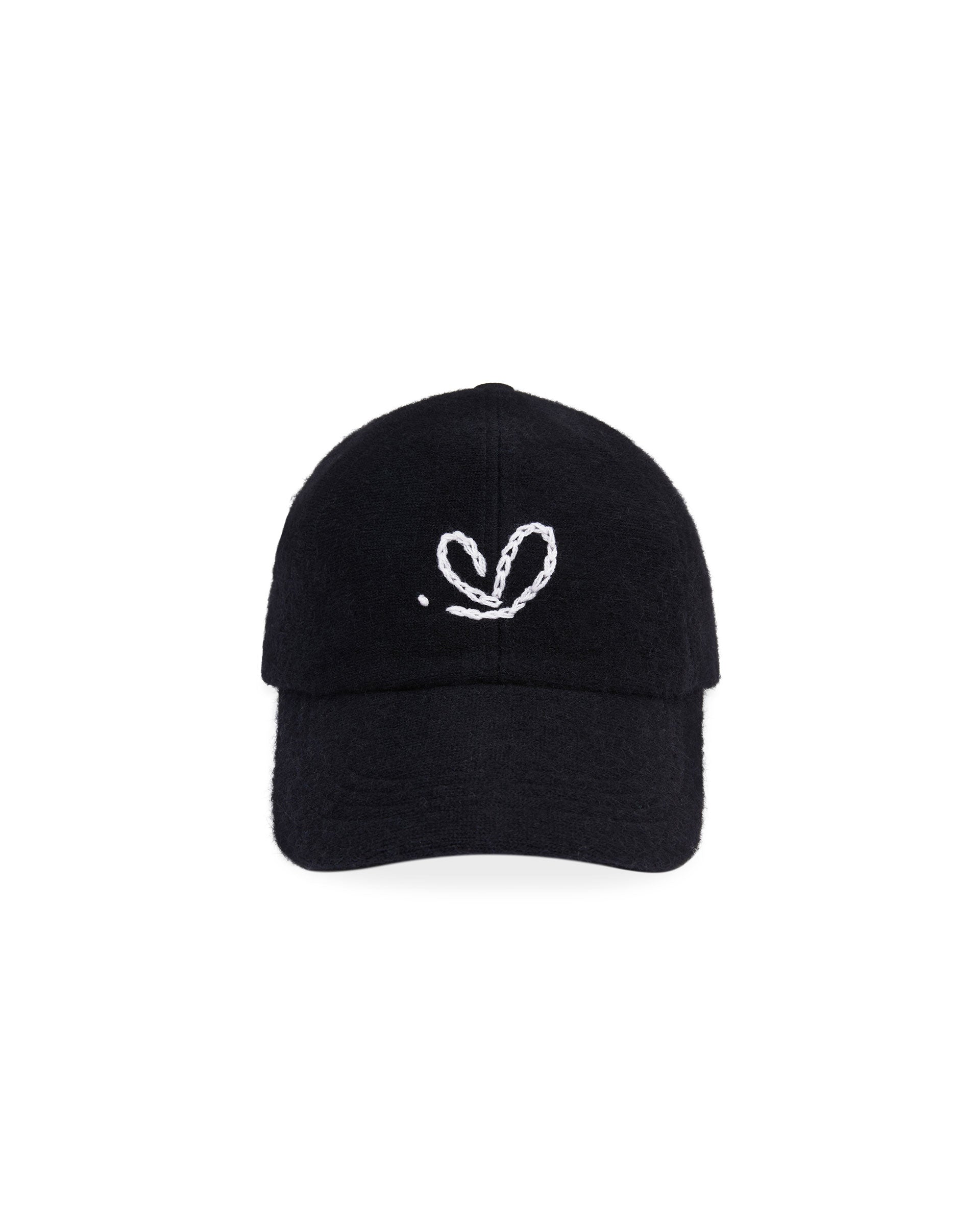 Ader Error - Twinkle heart logo cap (Noir) product image 1 | TRAB K-Fashion Australia