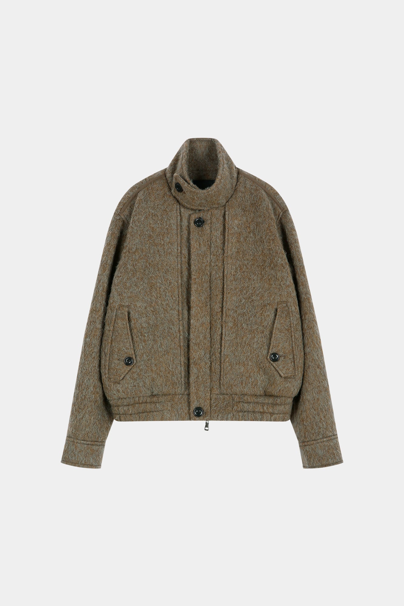 Andersson Bell - Linus Harrington Wool Jacket (brown/grey) (Brown/Grey) product image 13 | TRAB K-Fashion Australia