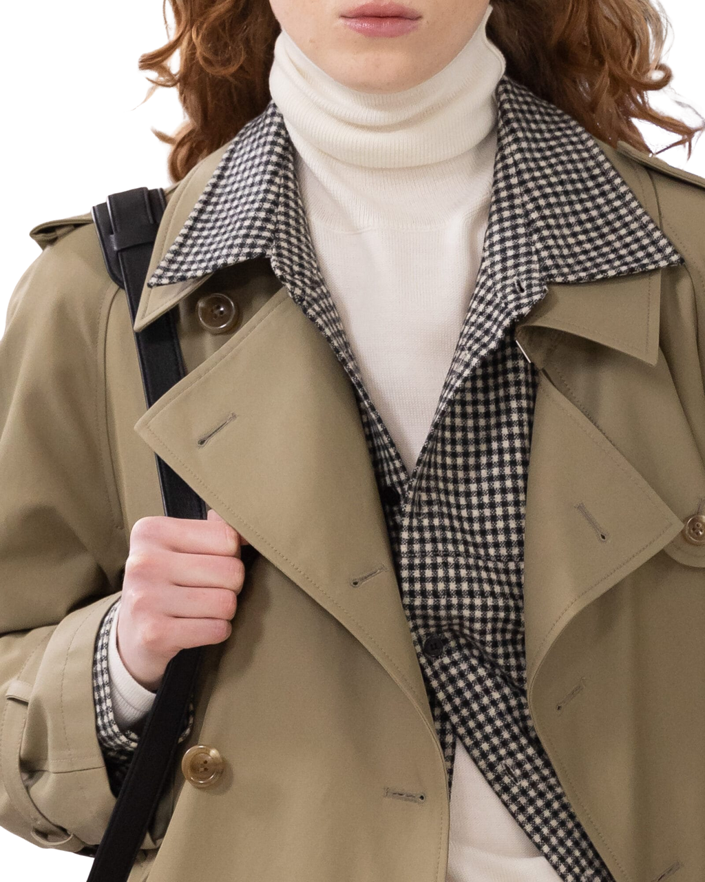Kimhe Kim - Cotton-Rayon Belted Trench Coat (Olive Green) product image 3 | TRAB K-Fashion Australia