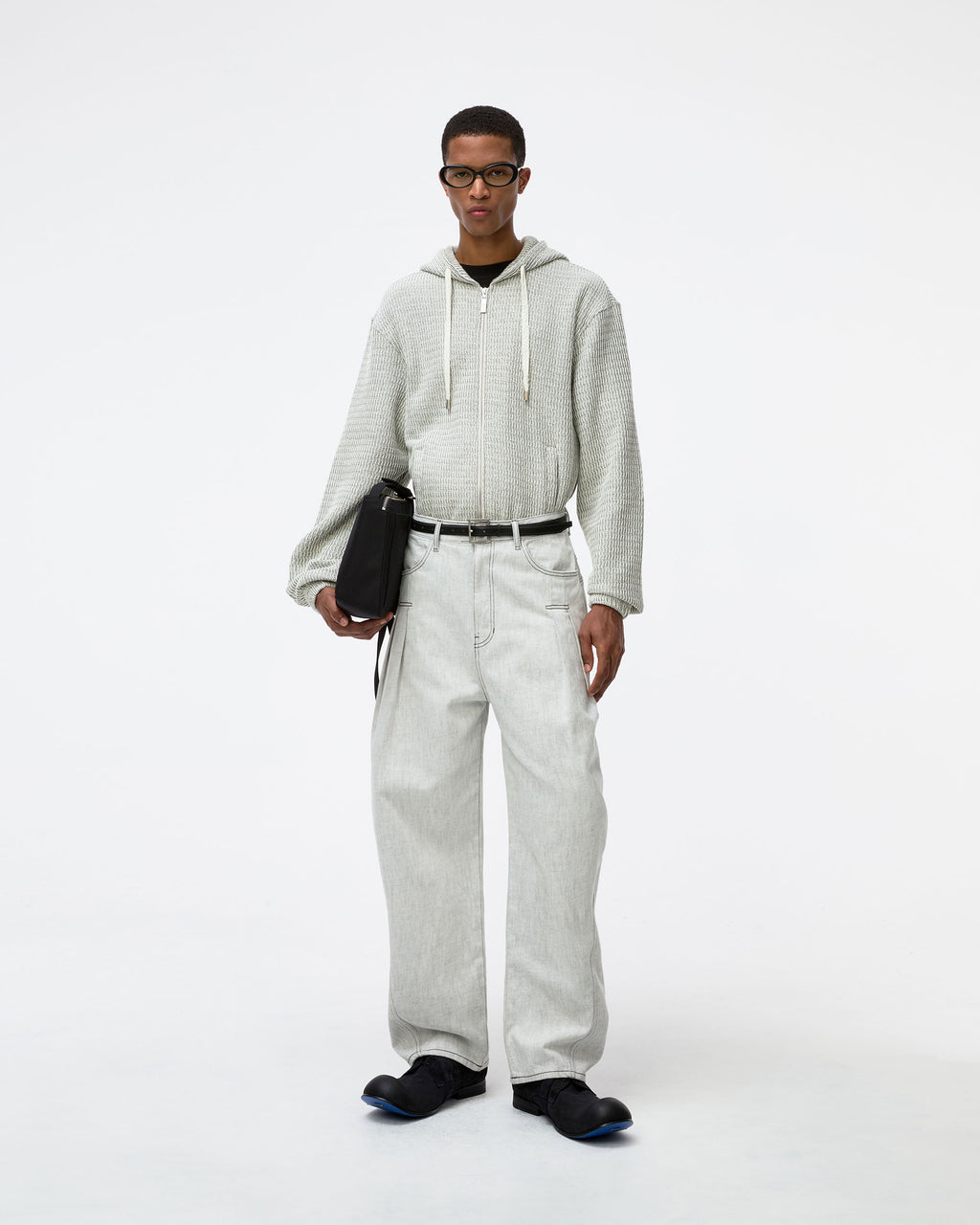 Ader Error - Lunel Hoodie Zip-Up Product. 30 (Off White) product image 4 | TRAB K-Fashion Australia