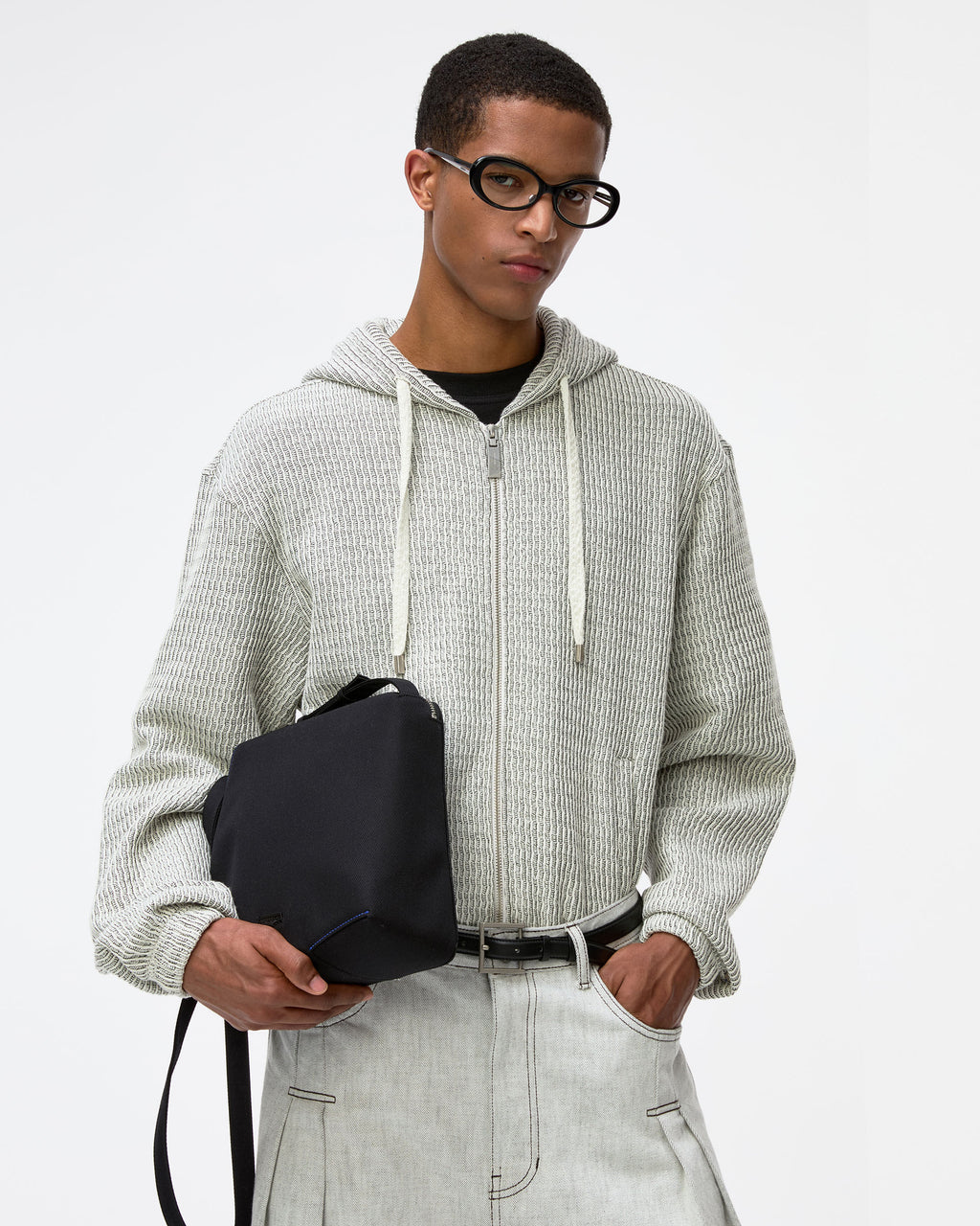 Ader Error - Lunel Hoodie Zip-Up Product. 30 (Off White) product image 5 | TRAB K-Fashion Australia