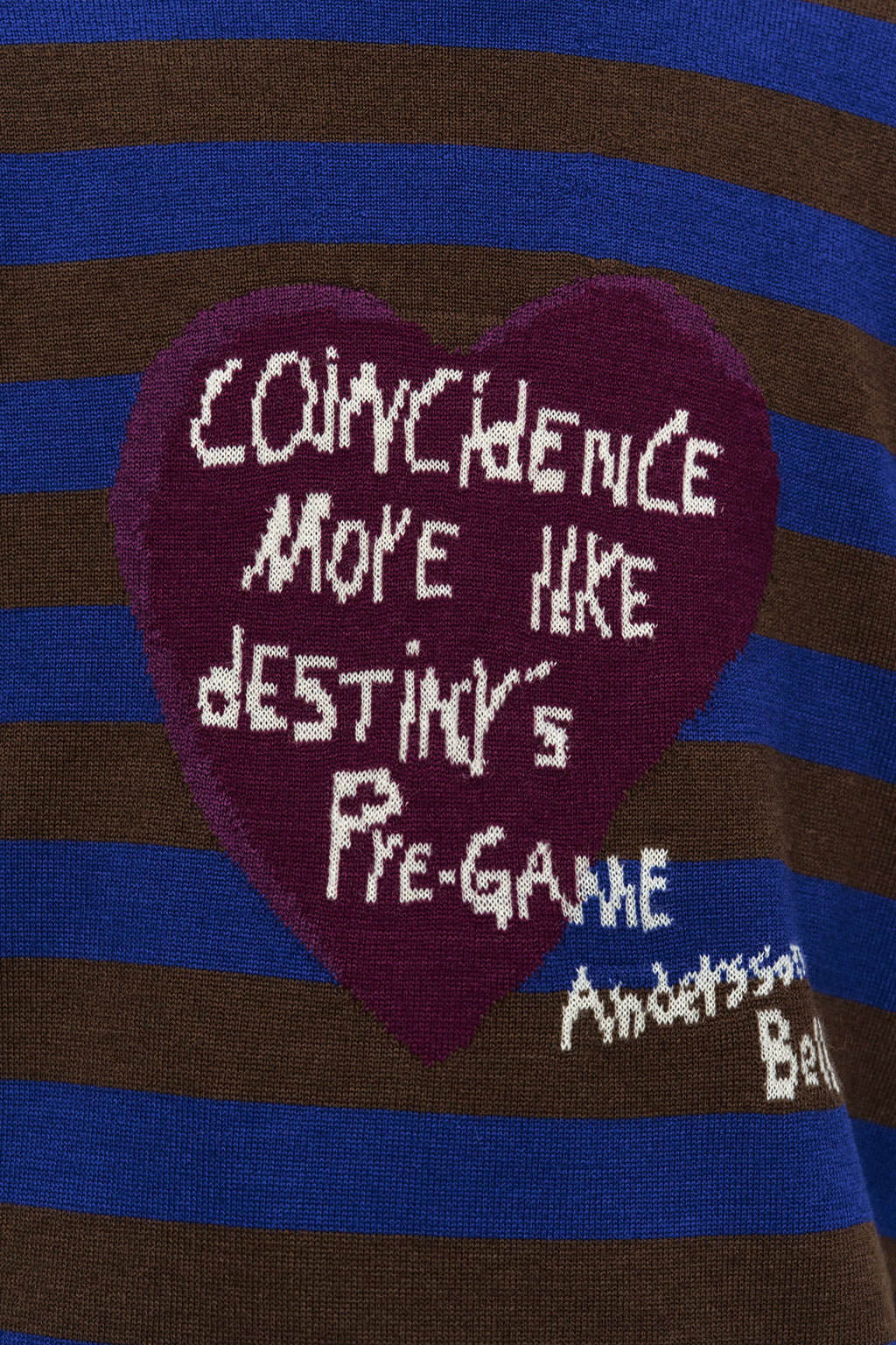 Andersson Bell - Boy's Heart Message Crew-Neck Sweater (Blue/Green) product image 5 | TRAB K-Fashion Australia