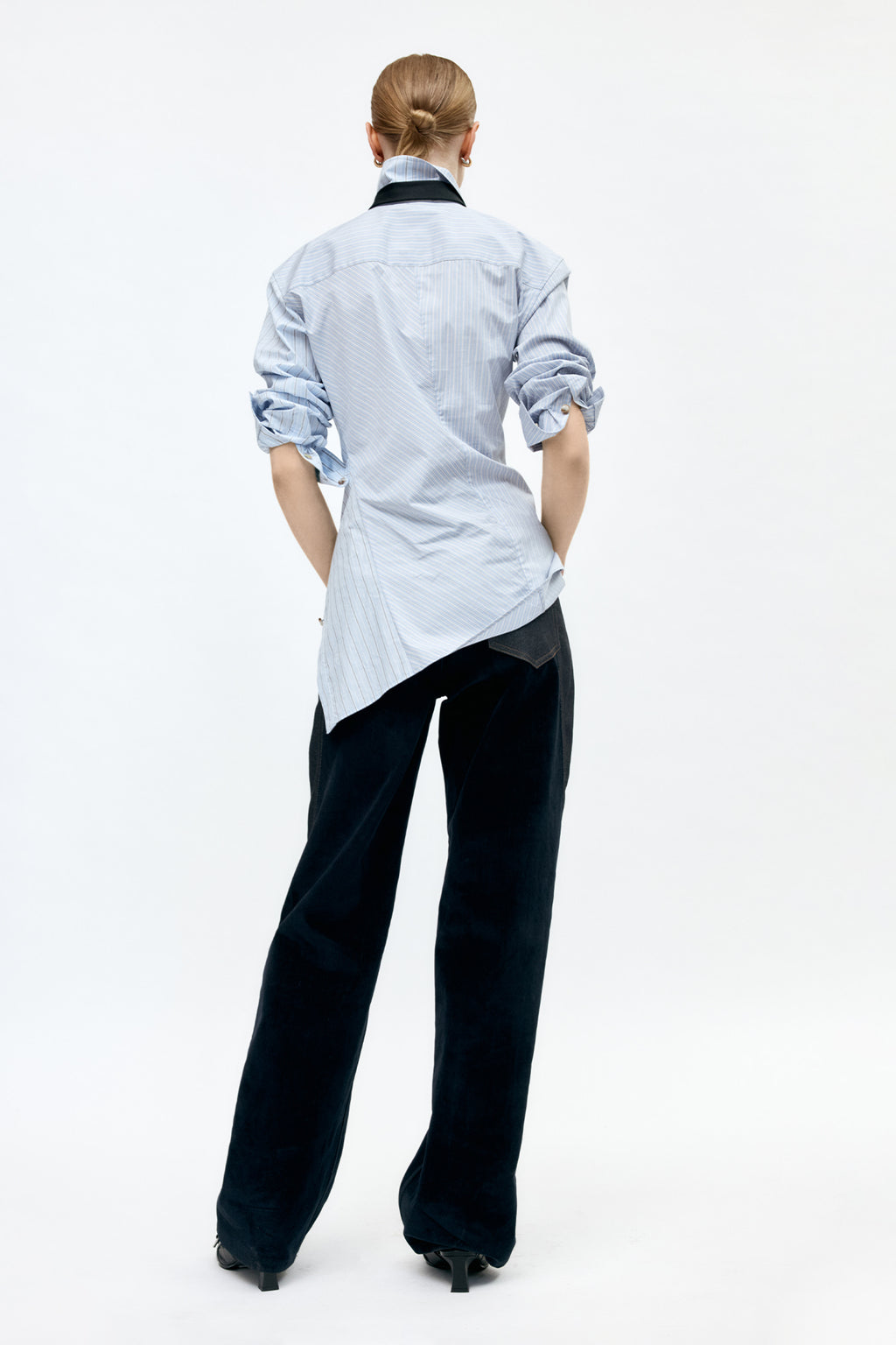 Andersson Bell - Twist Stripe Shirts (Blue) product image 2 | TRAB K-Fashion Australia