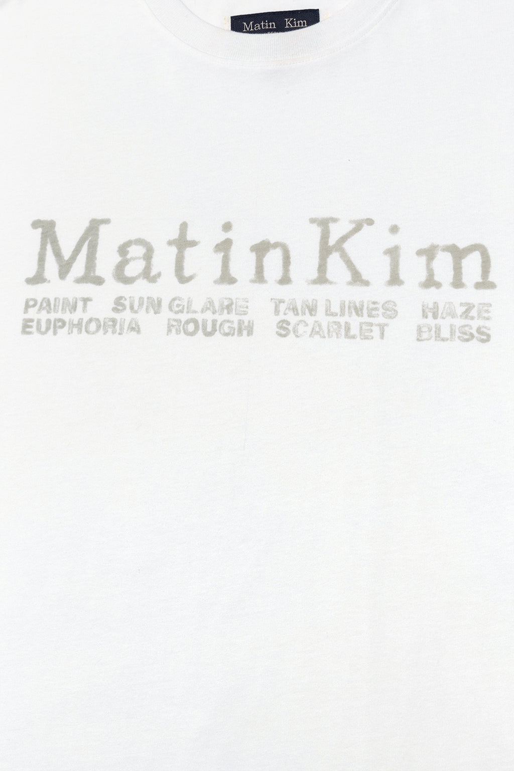 Matin Kim - Sweat Printing Logo Top (White) product image 4 | TRAB K-Fashion Australia