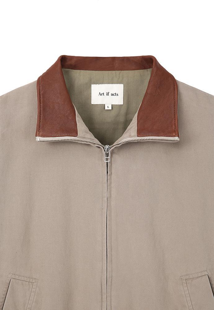 Art if acts - Washed Leather Collar Jacket (Beige) product image 11 | TRAB K-Fashion Australia